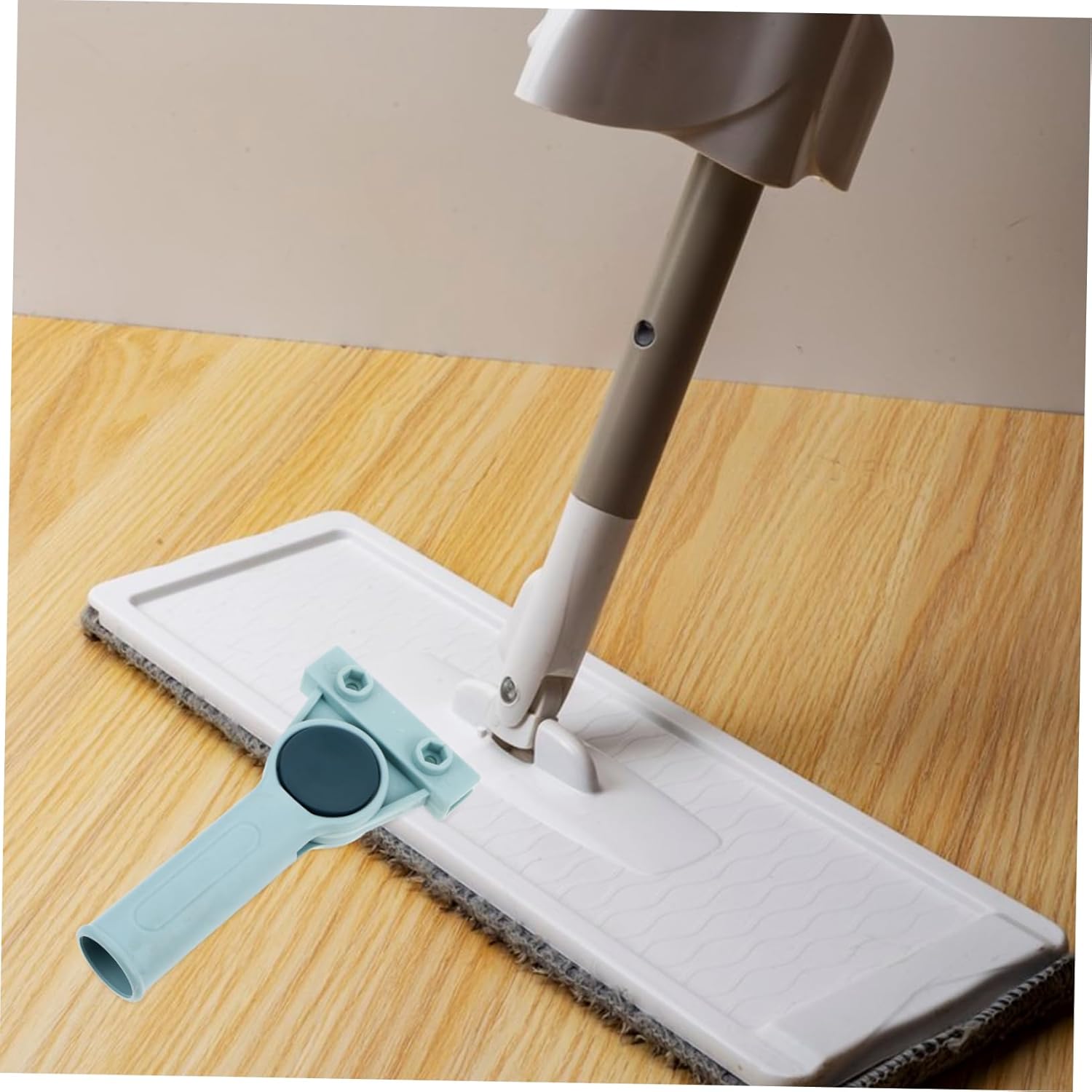 2pcs Rotatable Mop Clamp Handle Replacement Clips for Home Use