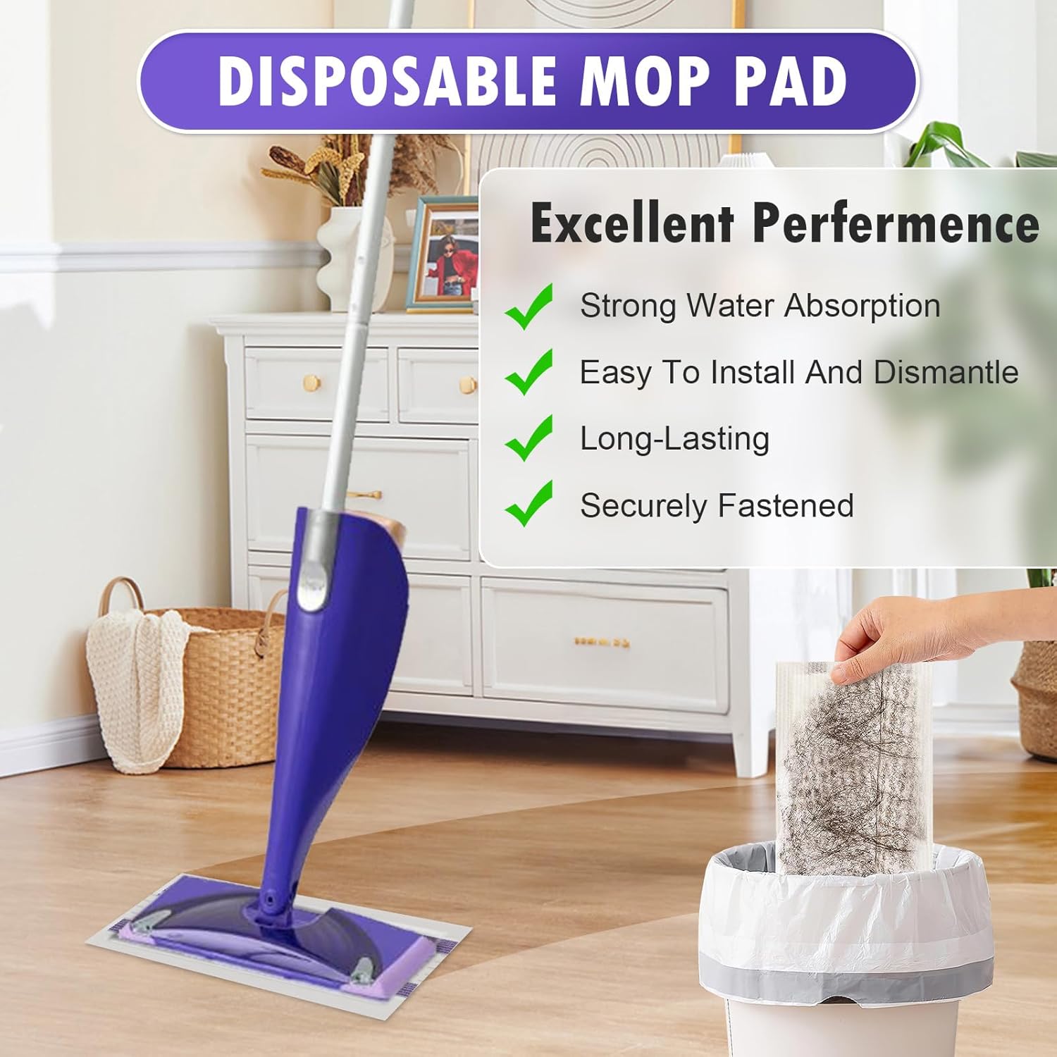 KTNAid 10 Pack Swiffer WetJet Mop Pads - Multi-Surface Compatible