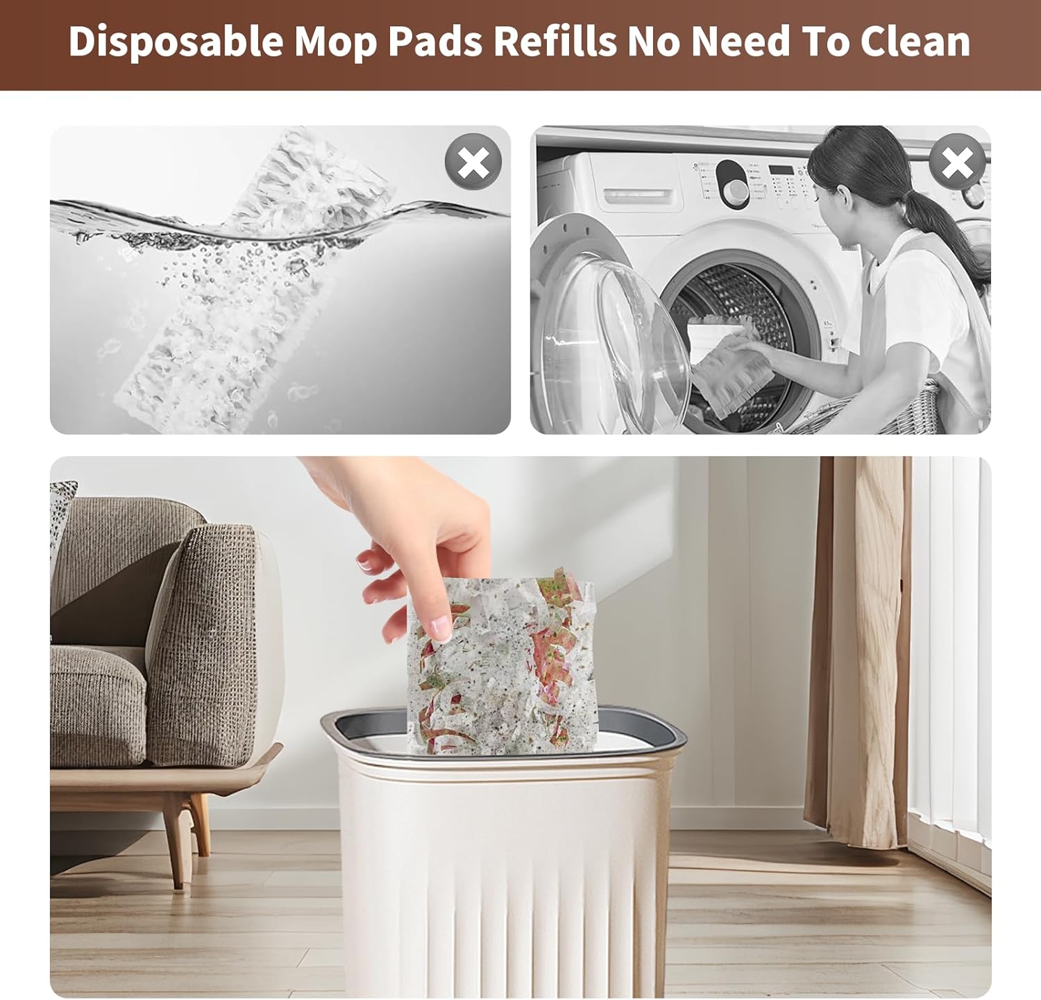 18 Pack Hyphen-X Power Mop Wood Refills