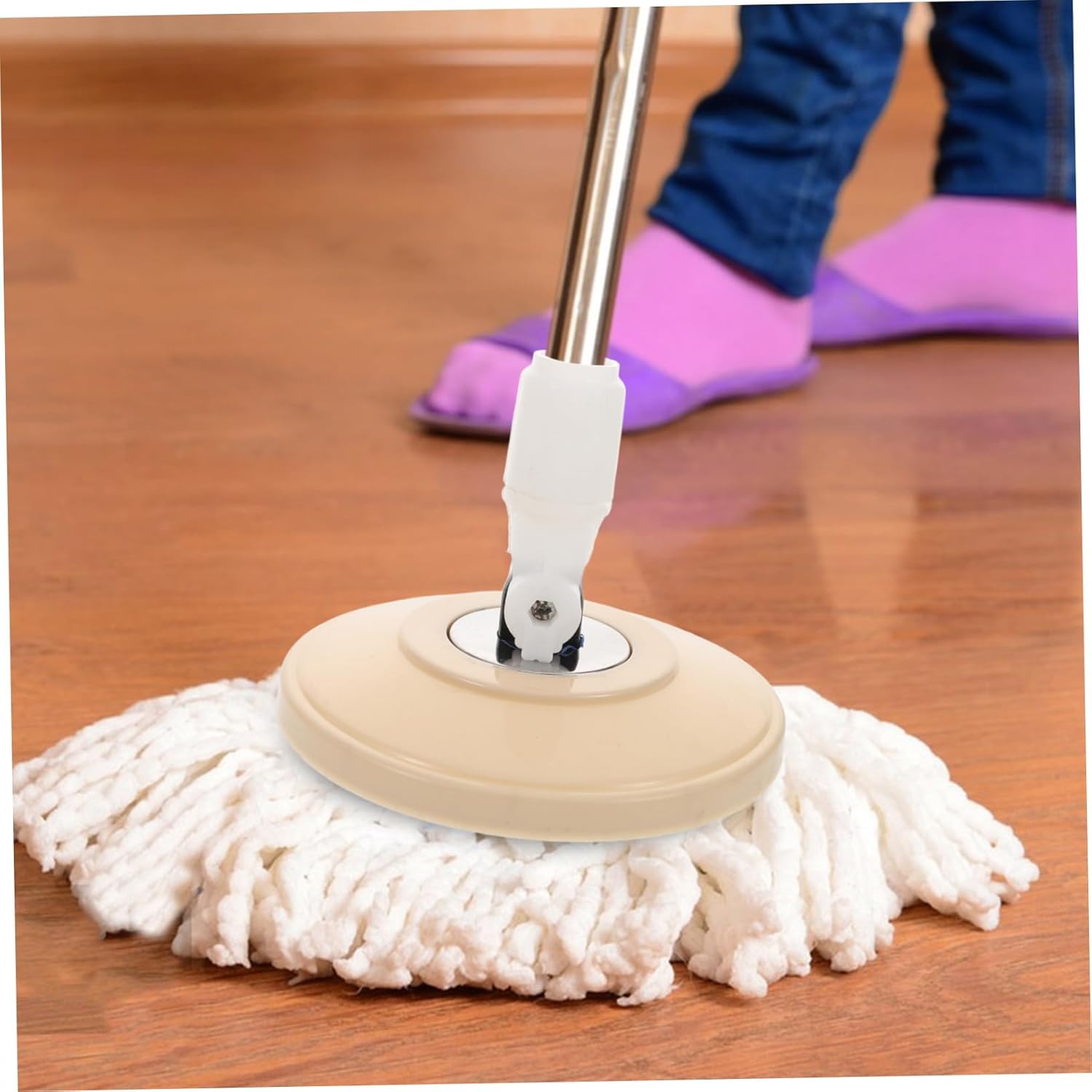 2pcs Minkissy Easy Cleaning Mop Replacement Heads