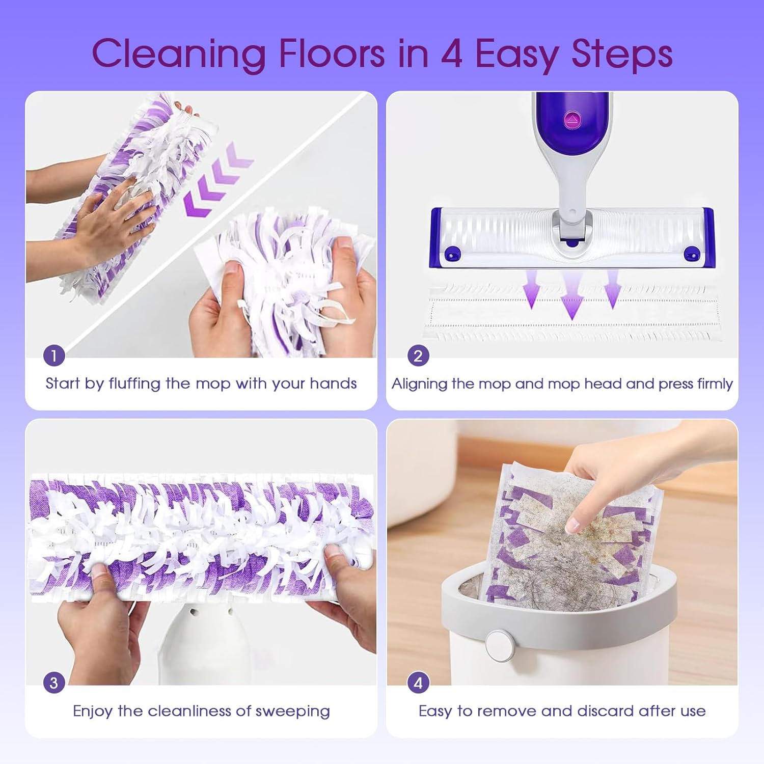 COBLOB 14 Pack Swiffer PowerMop Replacement Mop Pads