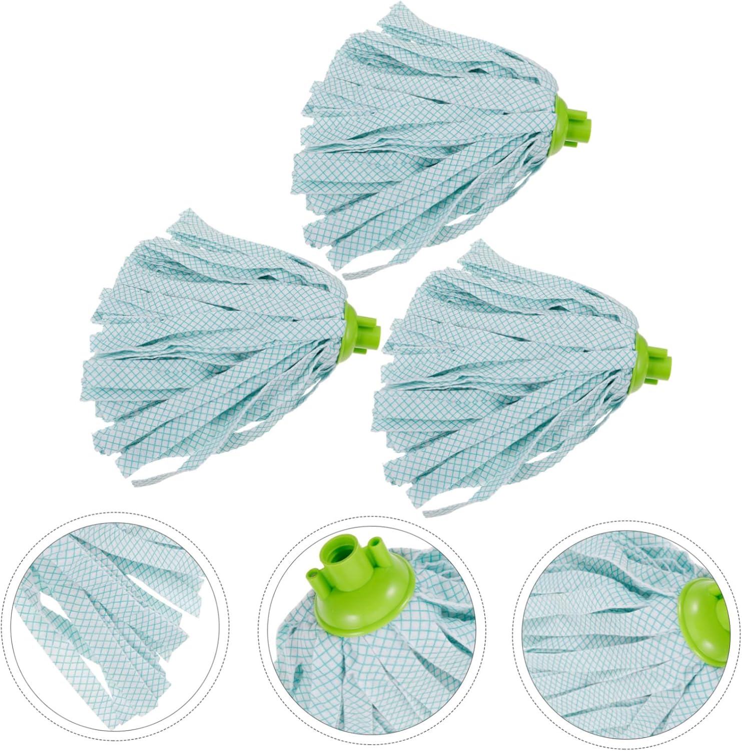 3pcs Microfiber Mop Head Replacements for Home Cleaning 1