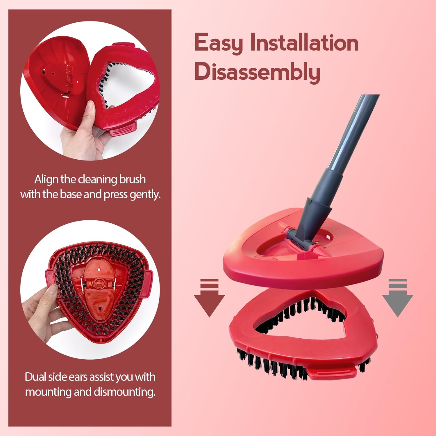 Koolstuffs Spin Mop Scrub Brush Head for RinseClean 2-Tank System