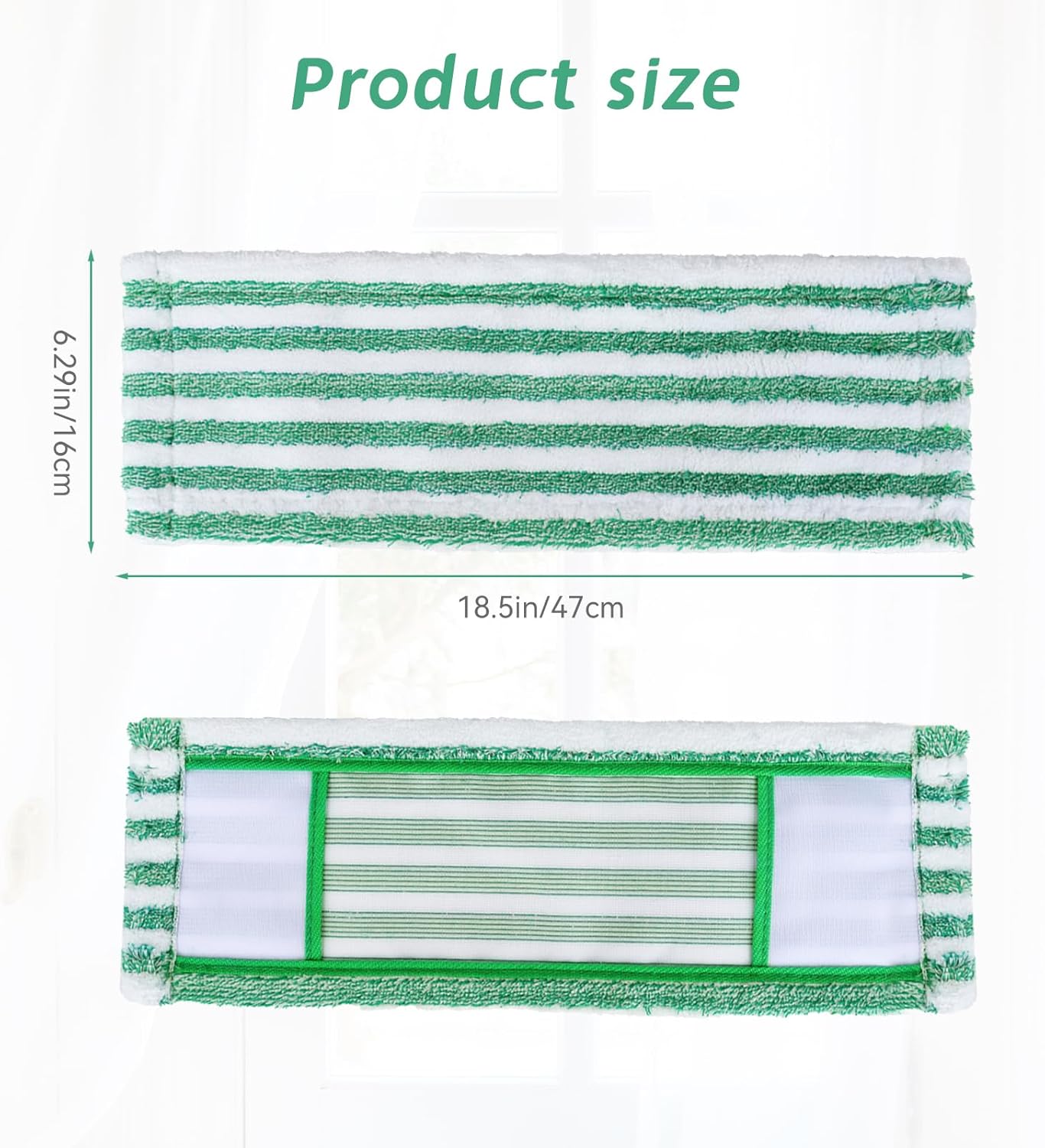 GreeSuit 6 Pack Mop Pad Refills for Libman Wet Dry Mop
