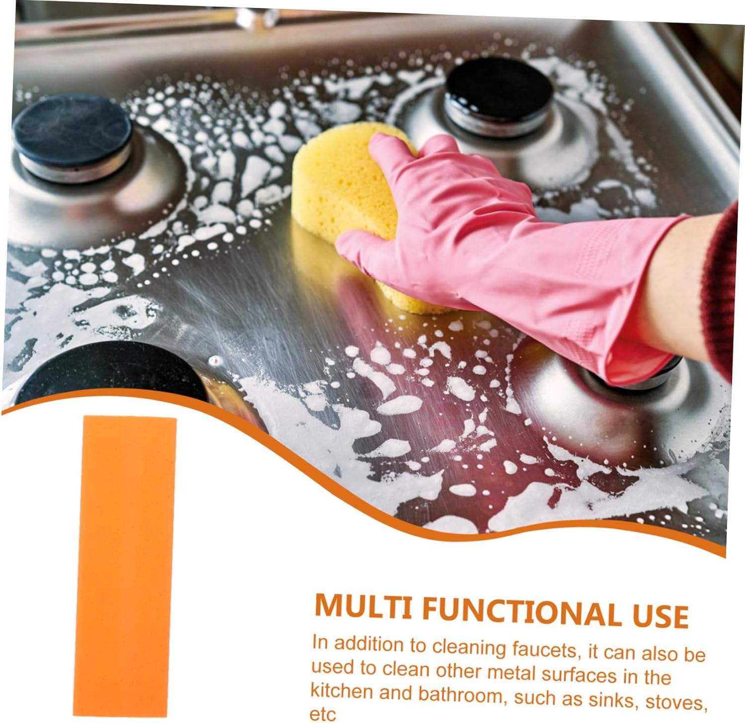 IWOWHERO Multipurpose Limescale Rust Eraser for Kitchen Bathroom