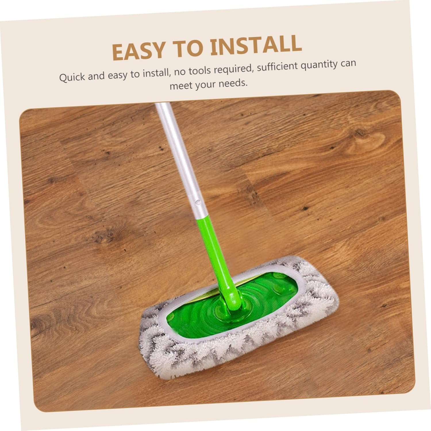 Ipetboom 2pcs Mop Refill Covers Microfiber Pads for Hardwood Tile Marble Cleaning
