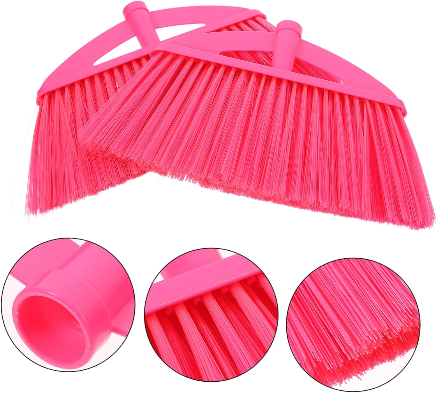2pcs Heavy-Duty Broom Replacement Heads for Efficient Cleaning
