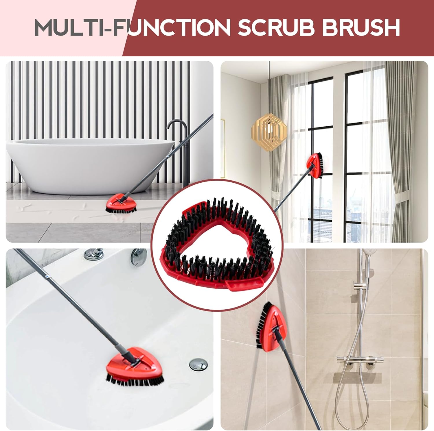 Koolstuffs Spin Mop Scrub Brush Head for RinseClean 2-Tank System