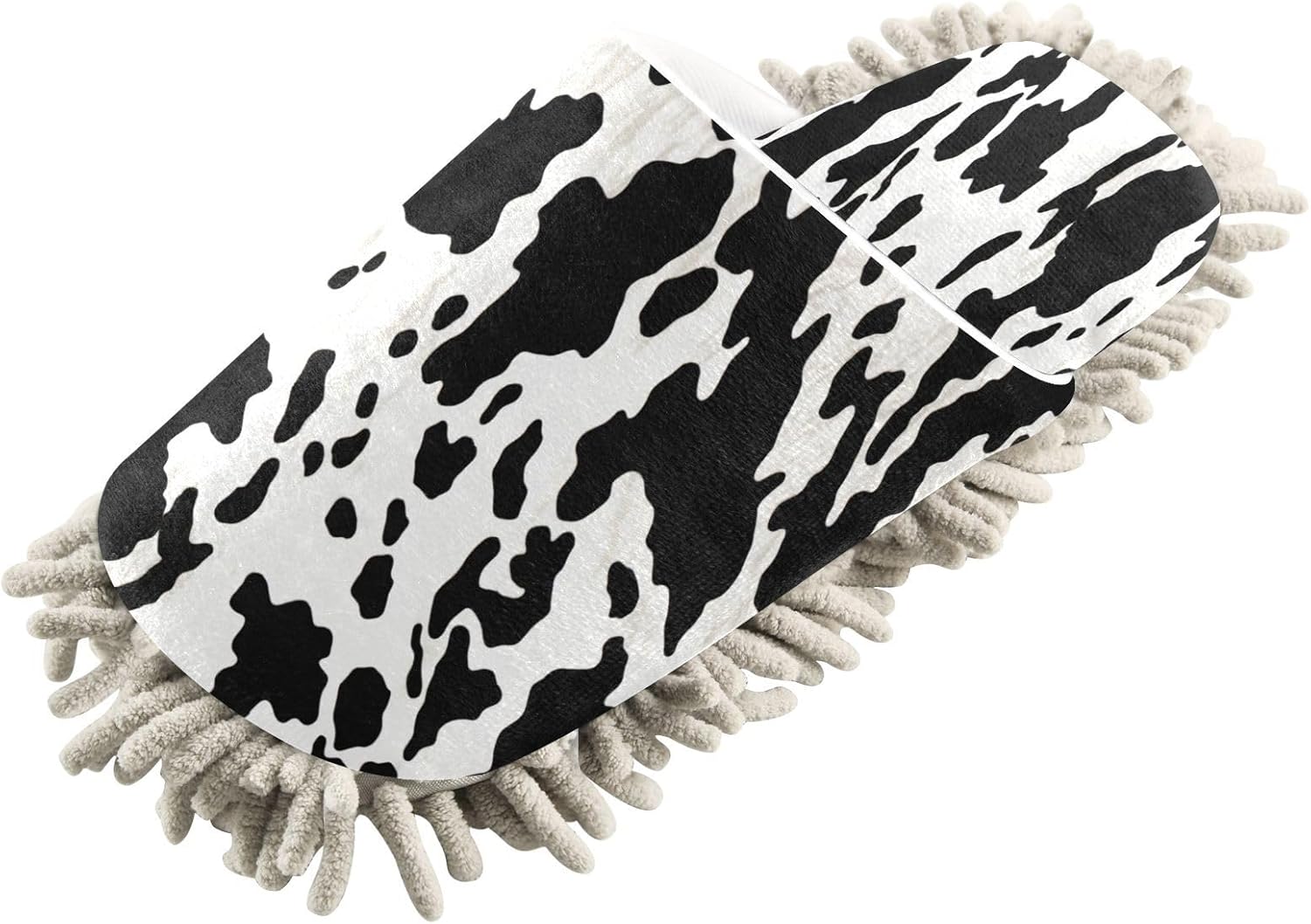 Bulletgxll Cow Print Mopping Slippers - Washable Comfortable and Durable