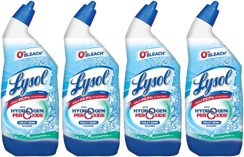 Lysol Bleach Free Toilet Bowl Cleaner 24 oz Pack of 4 1