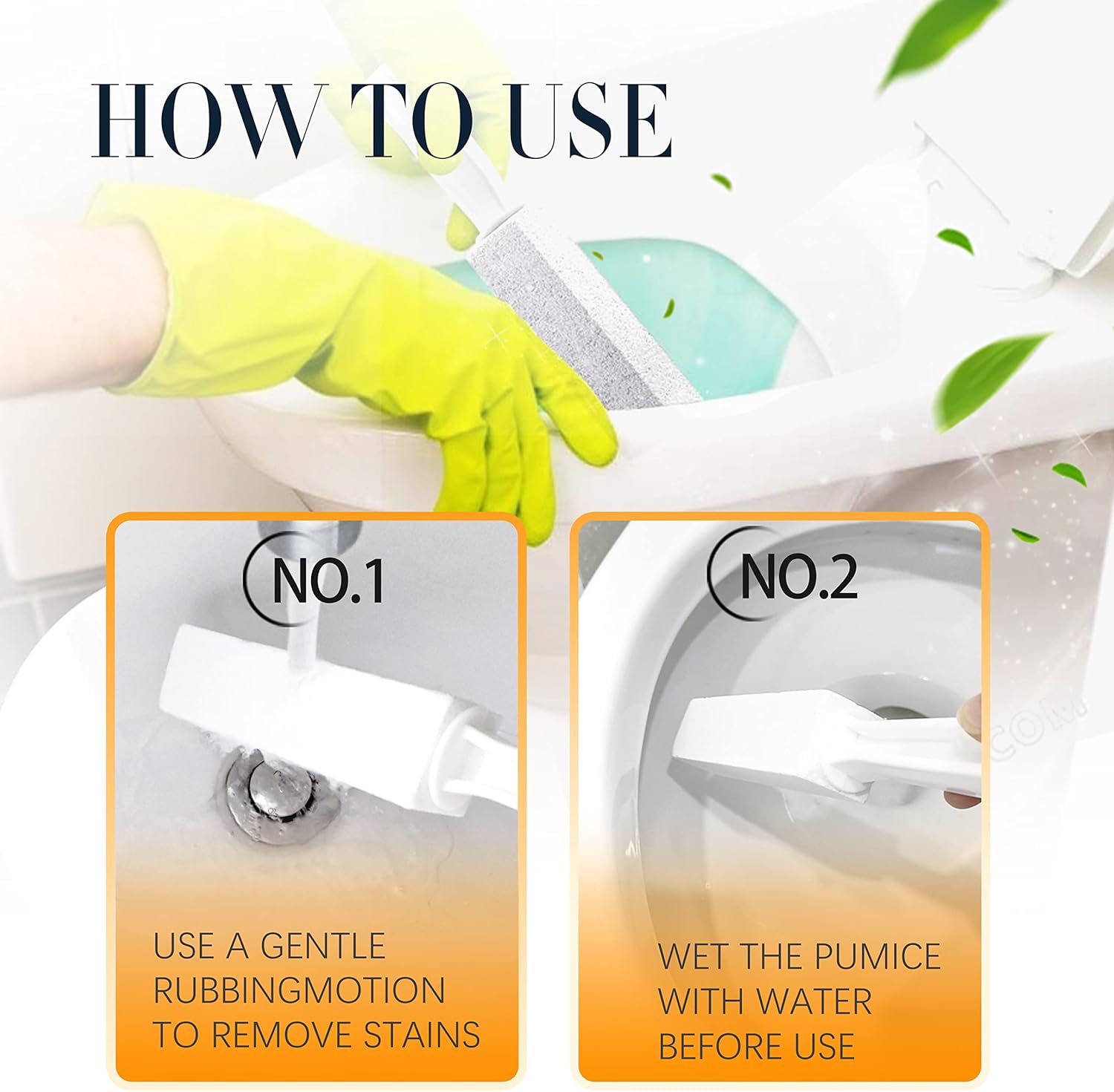 Kadden Toilet Cleaner with Handle for Lime and Rust Remover