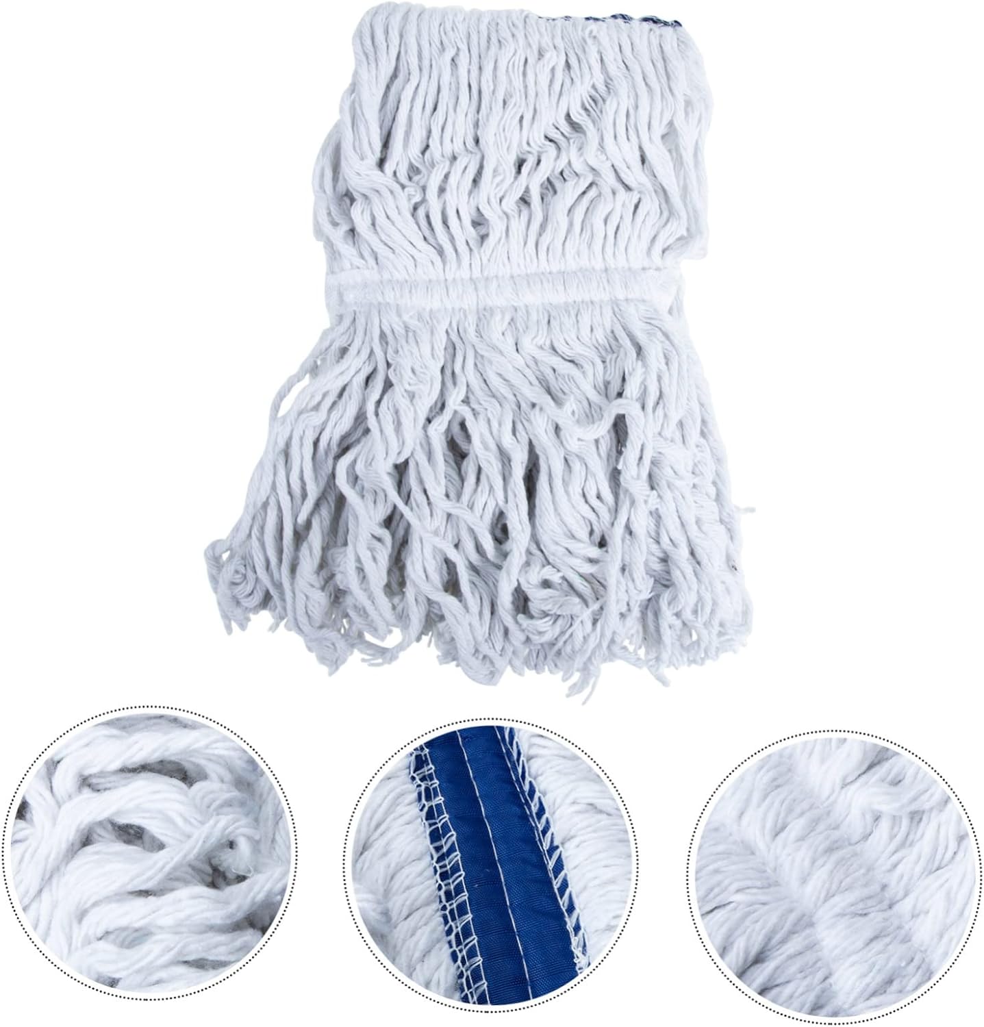 PACKOVE Cotton String Mop Head Reusable Replacement Pad