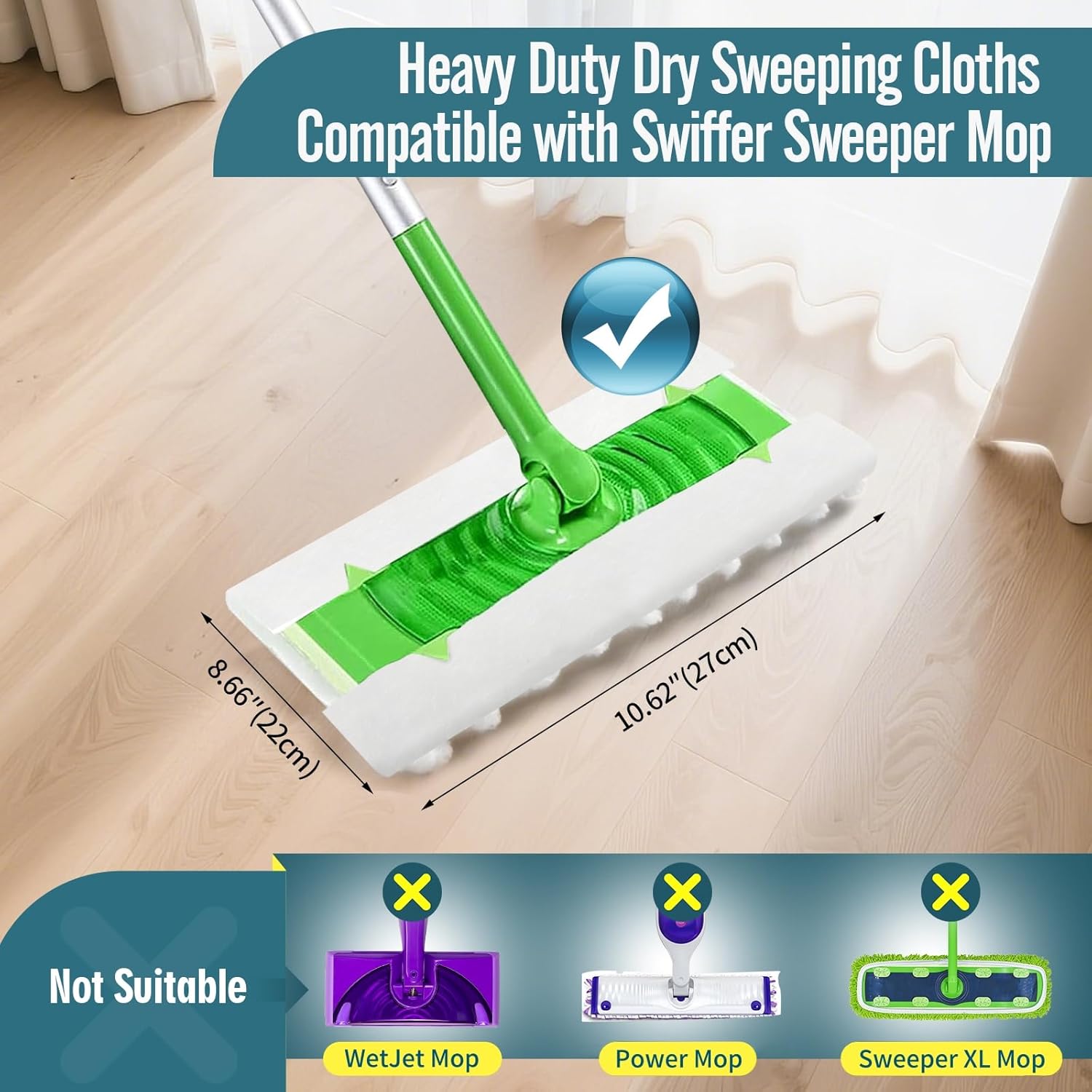FURCIELOS 20 Count Swiffer Dry Cloth Refills