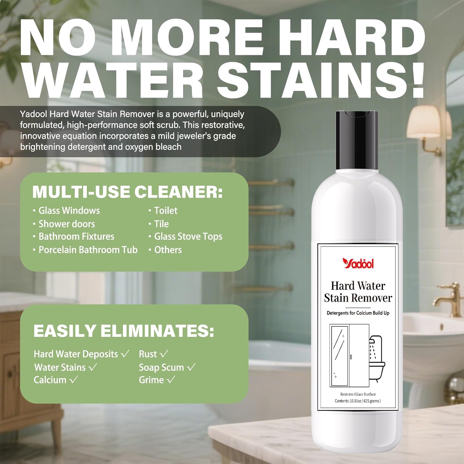 Yadool Hard Water Stain Remover 1691oz