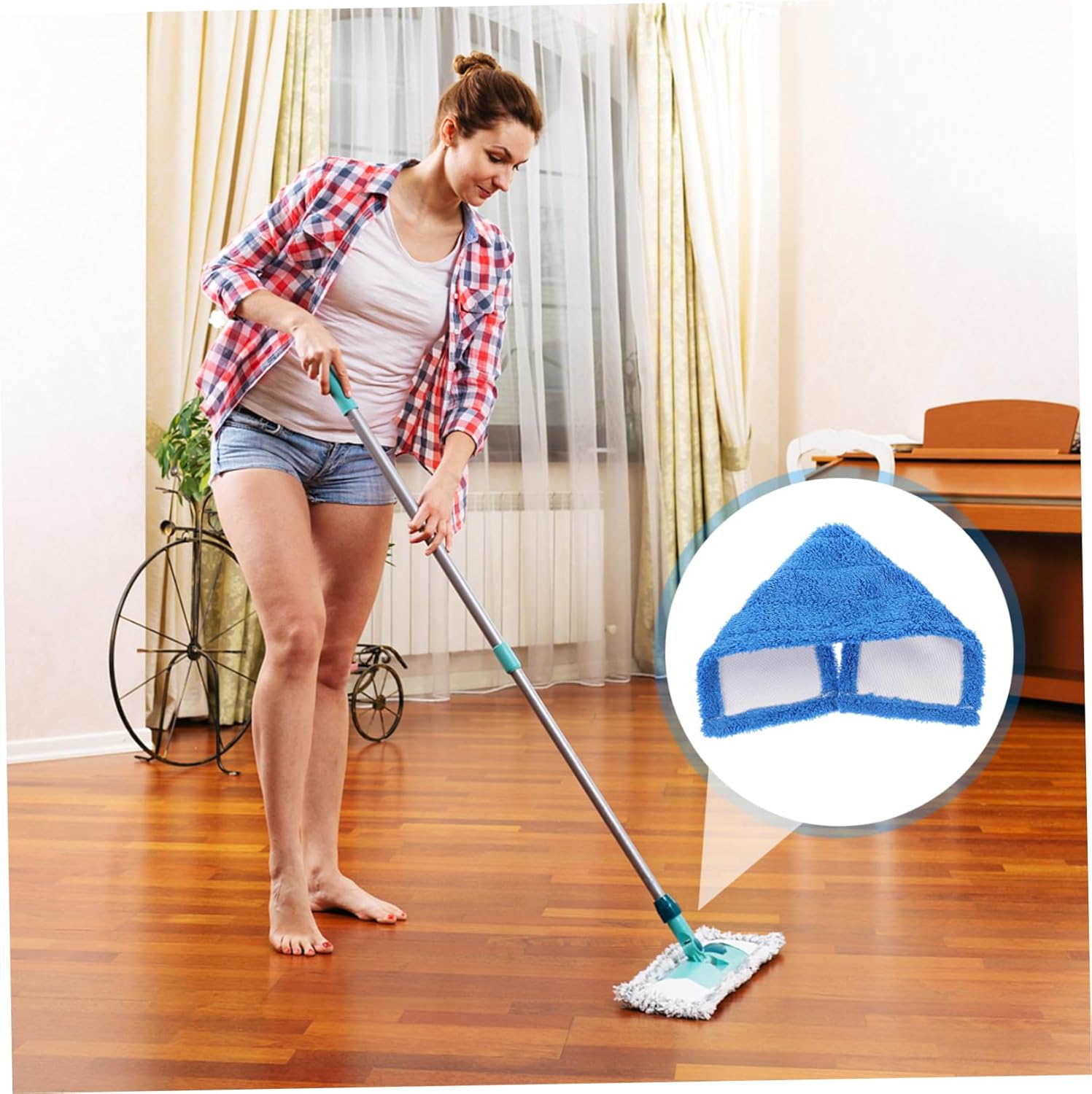 Ipetboom Dust Mop Pad Replacement Refill for Wet Dry Cleaning