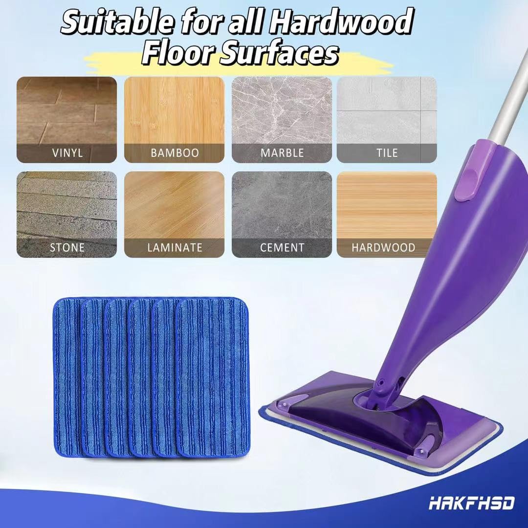 4 Pack Reusable Mop Pads for Swiffer Wet Jet