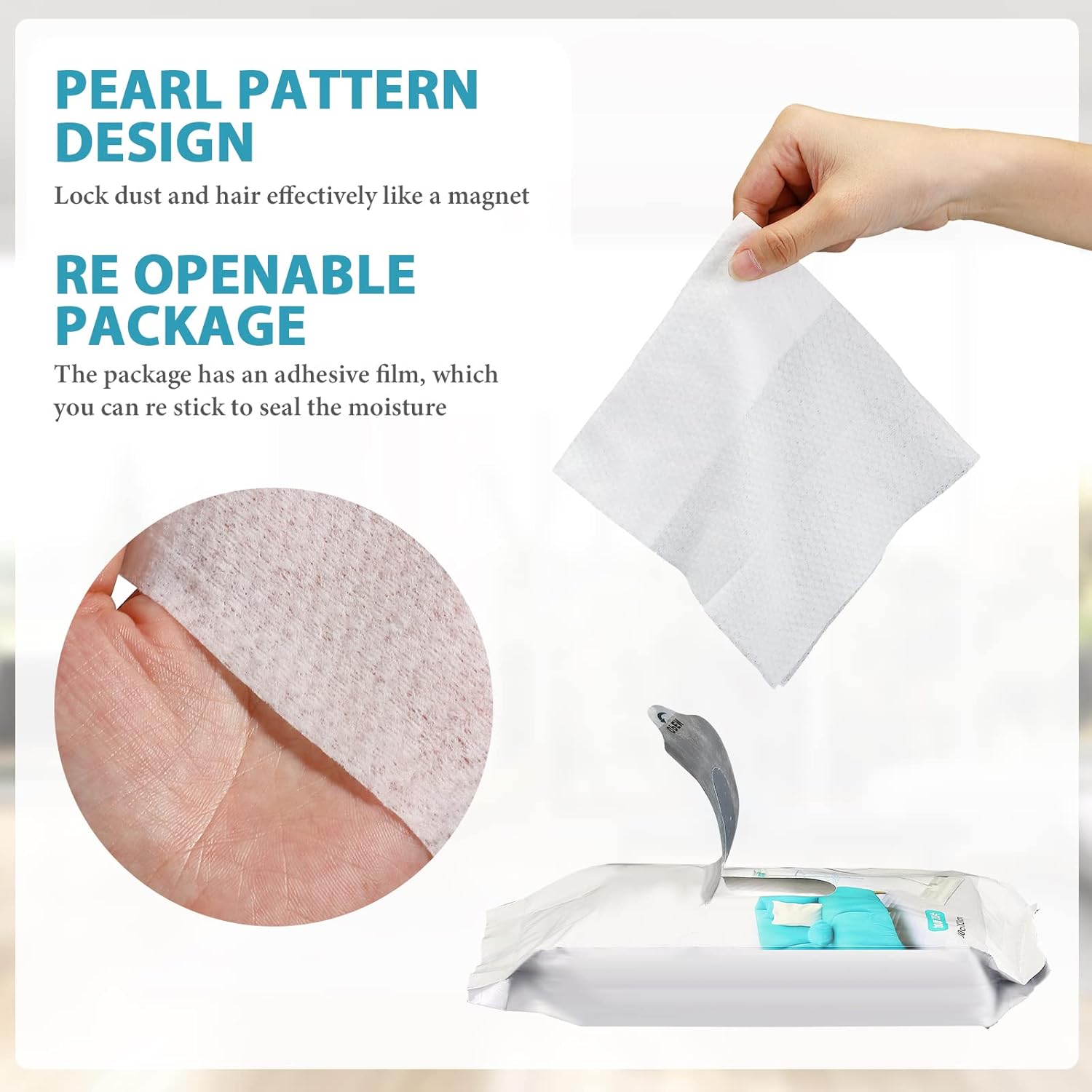 Peryiter Wet Mop Pads Refills 160 Pcs Disposable