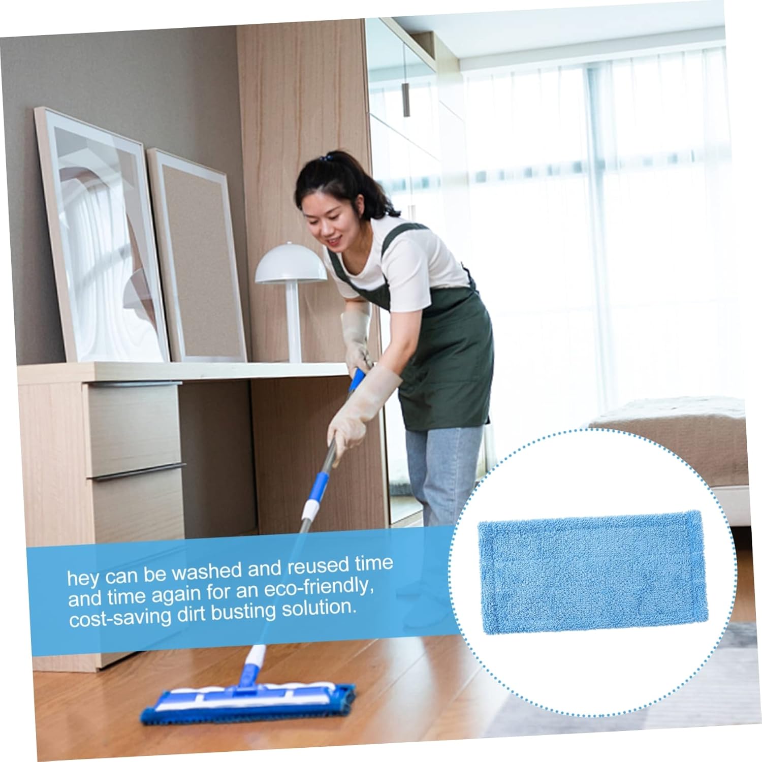 Microfiber Mop Head for Heavy Duty Cleaning