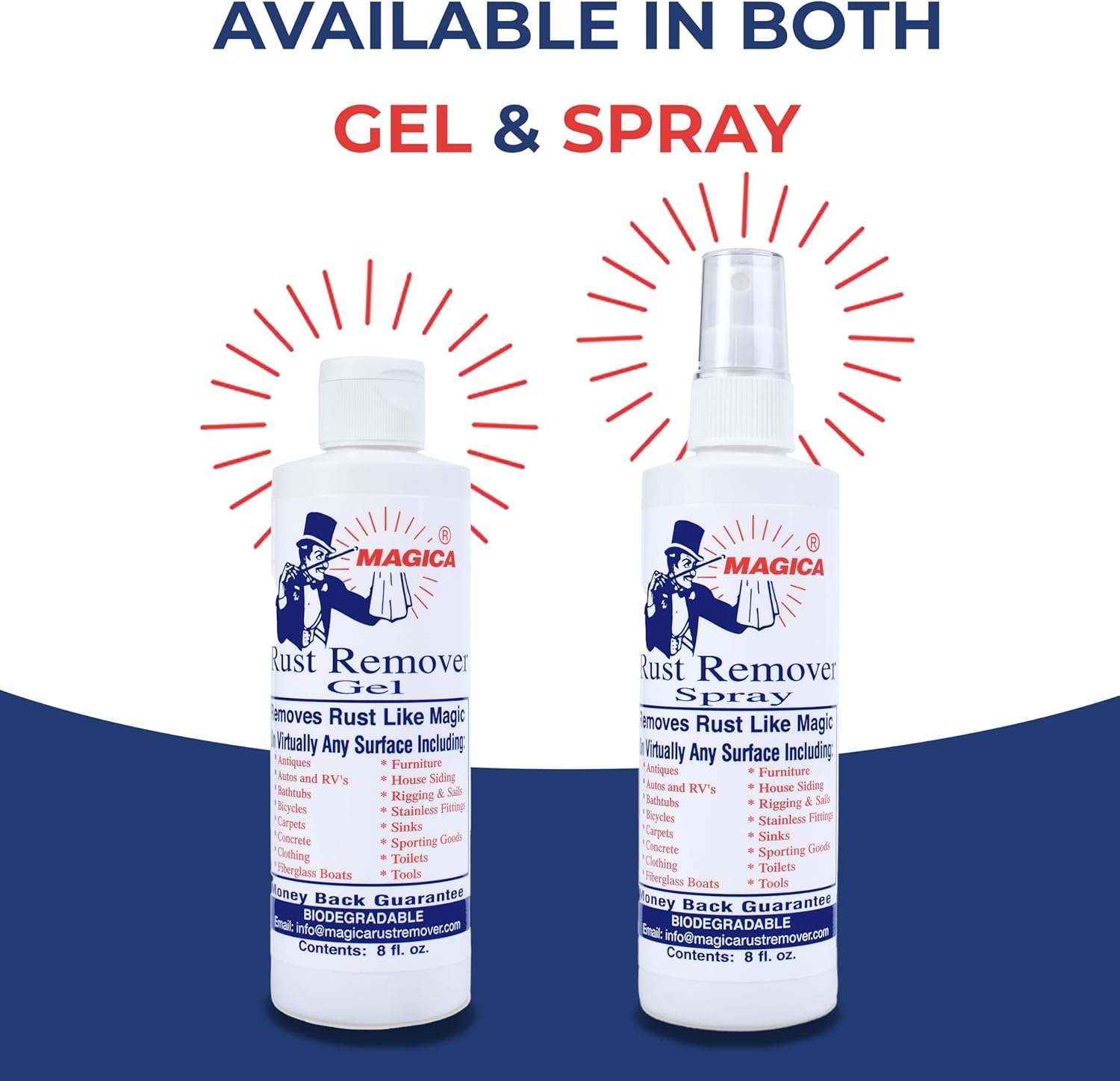 Magica Rust Remover 32oz Gel USA Made
