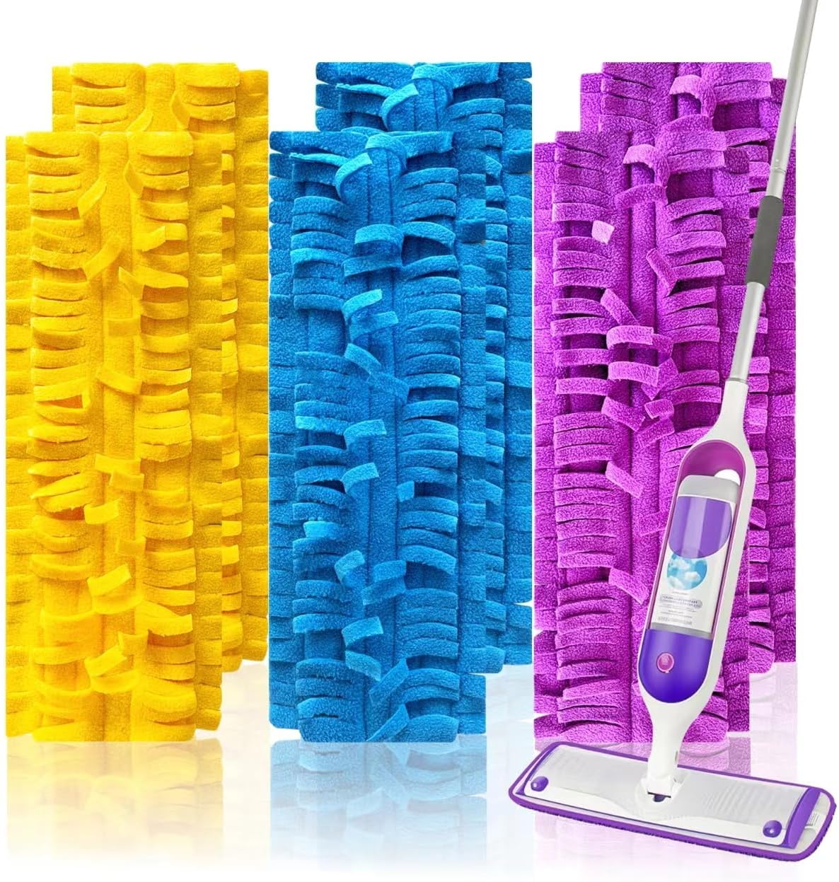 Reusable Swiffer PowerMop Pad Refills 6Pcs