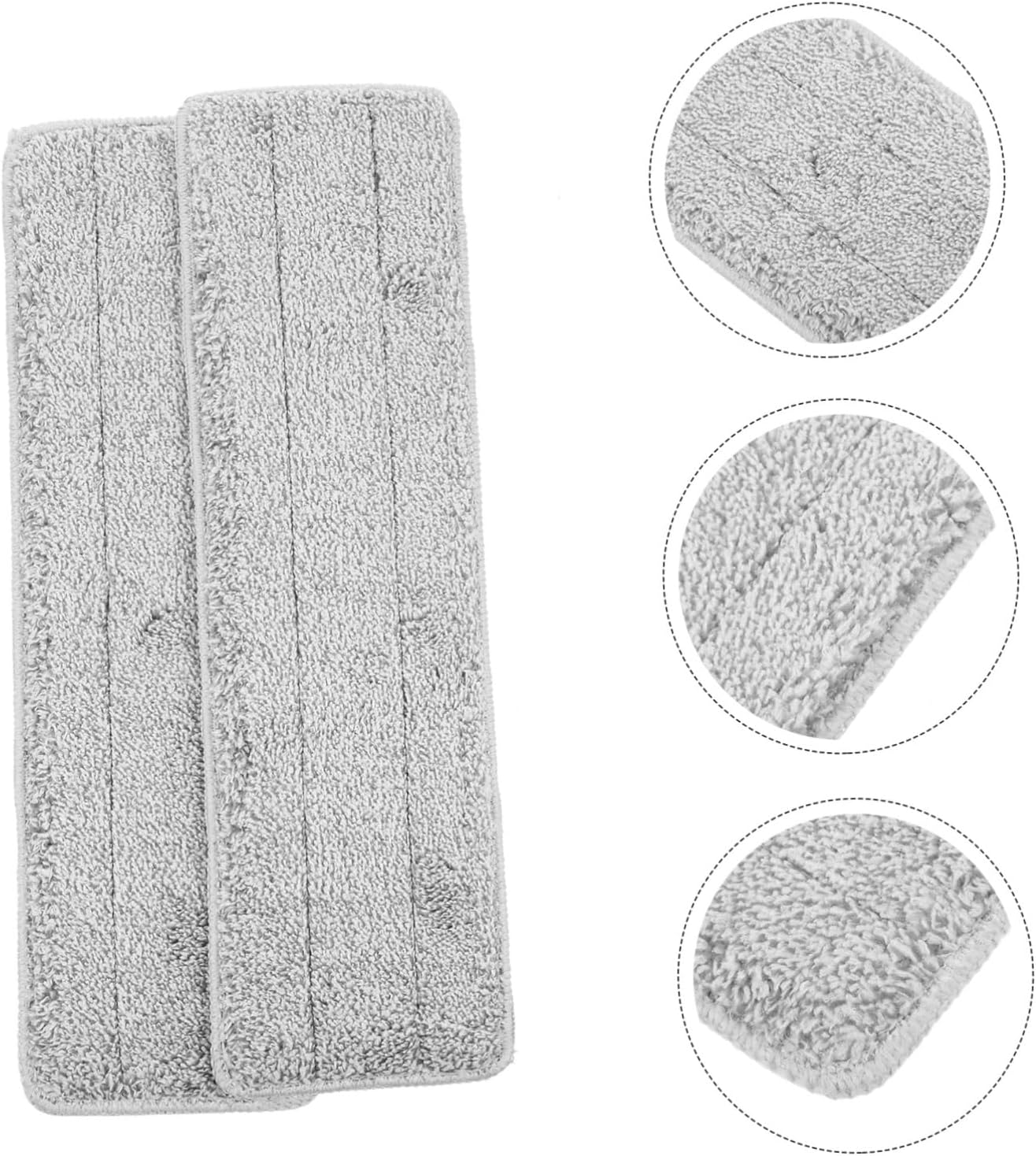 Ipetboom 2pcs Reusable Microfiber Mop Pads for Hard Floors