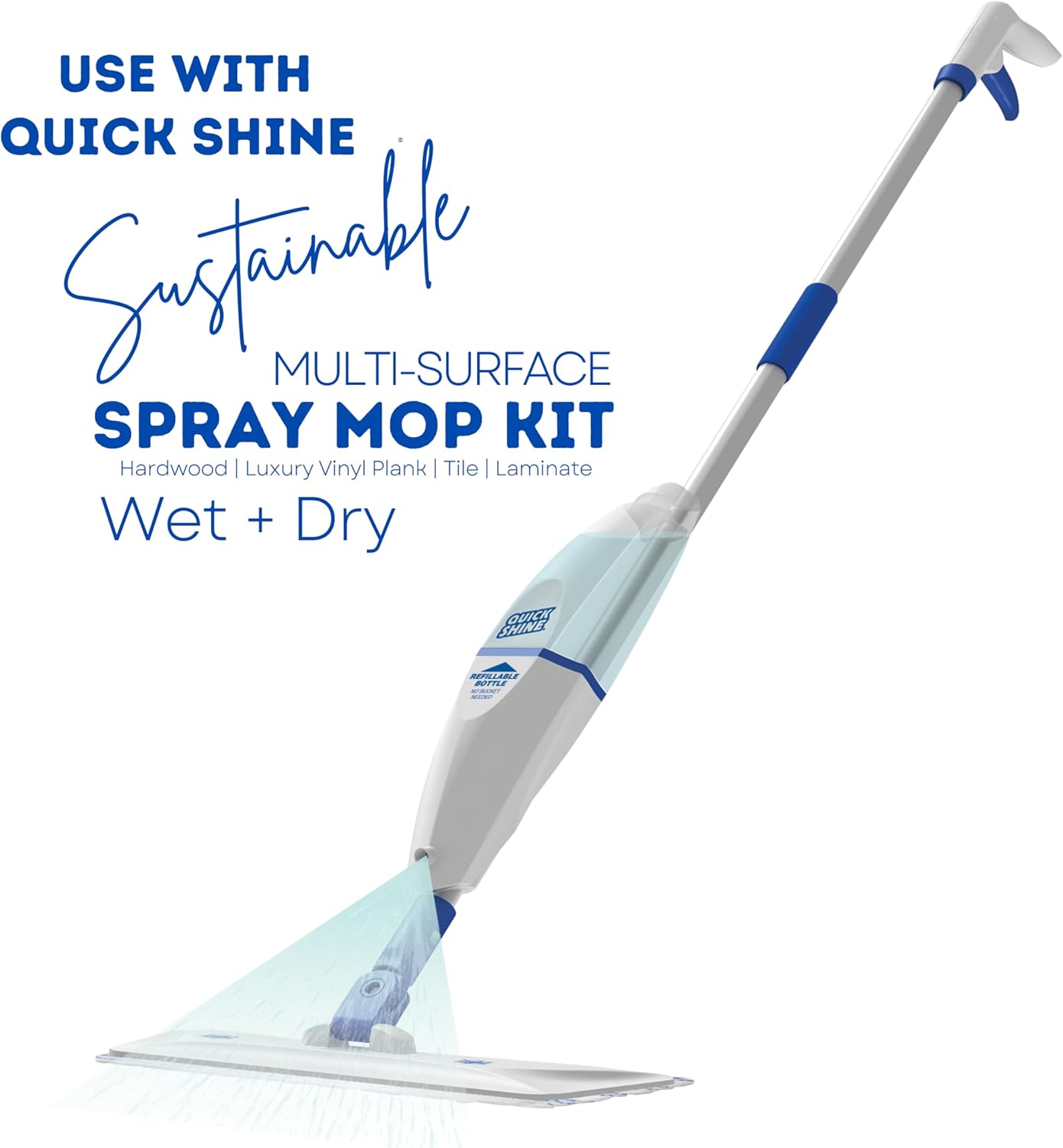 Quick Shine Spray Mop Refill Pad 6 Pack