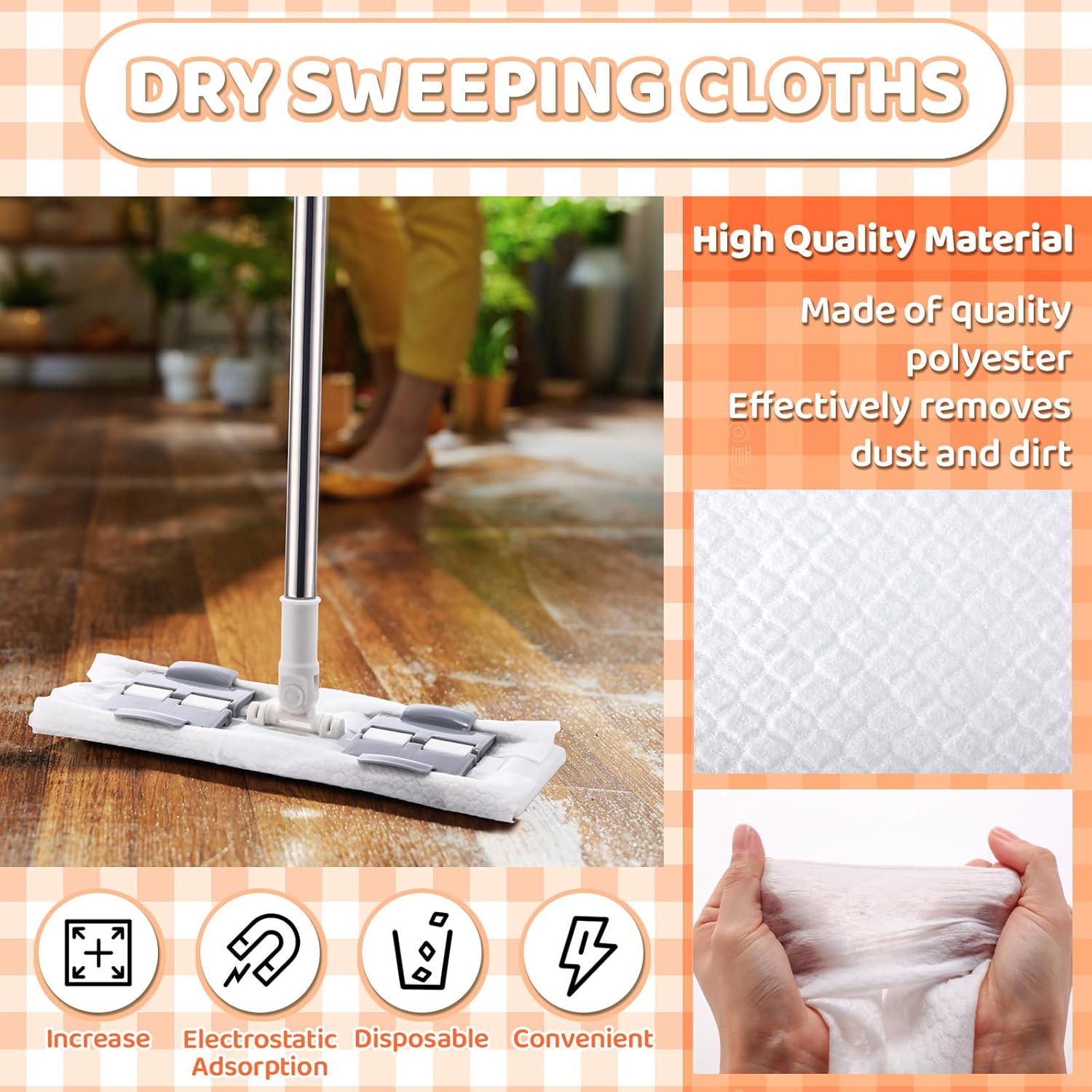 Maxcheck 100 Count XL Dry Mop Refills 17 x 98