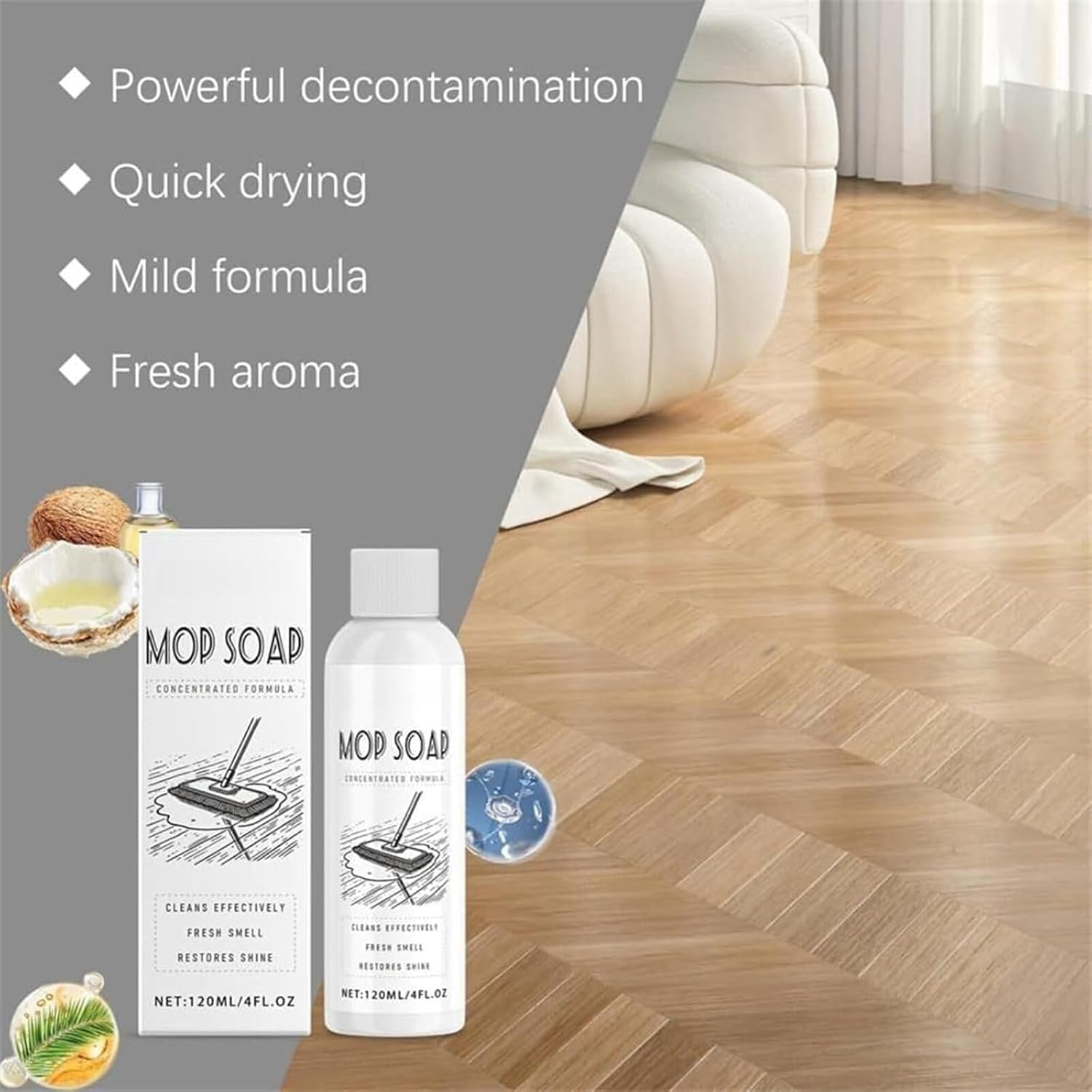 Ivy Ever Mop Soap 120ML Brazilian Waves Multi-Surface Cleaner