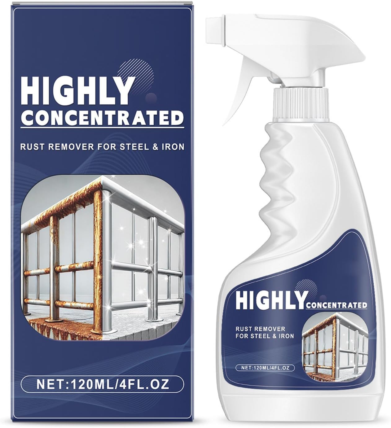 HEYZAKKA Quick 120ml Rust Remover for Metal