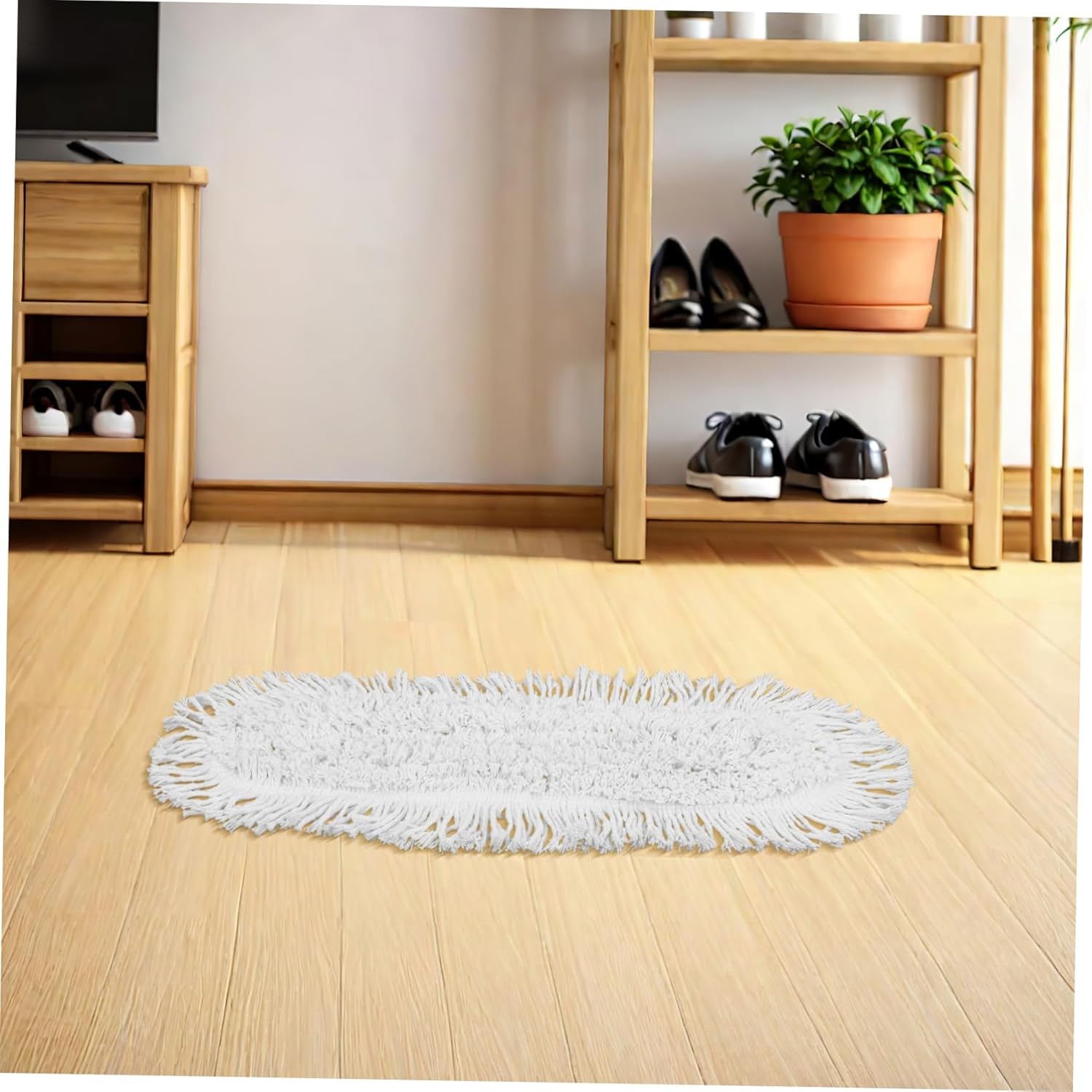 2pcs Dust Mop Head with Blue White Threads