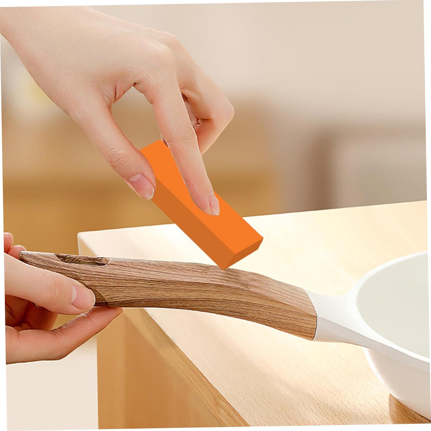 CUCUFA 5PCS Rubber Stainless Steel Rust Remover