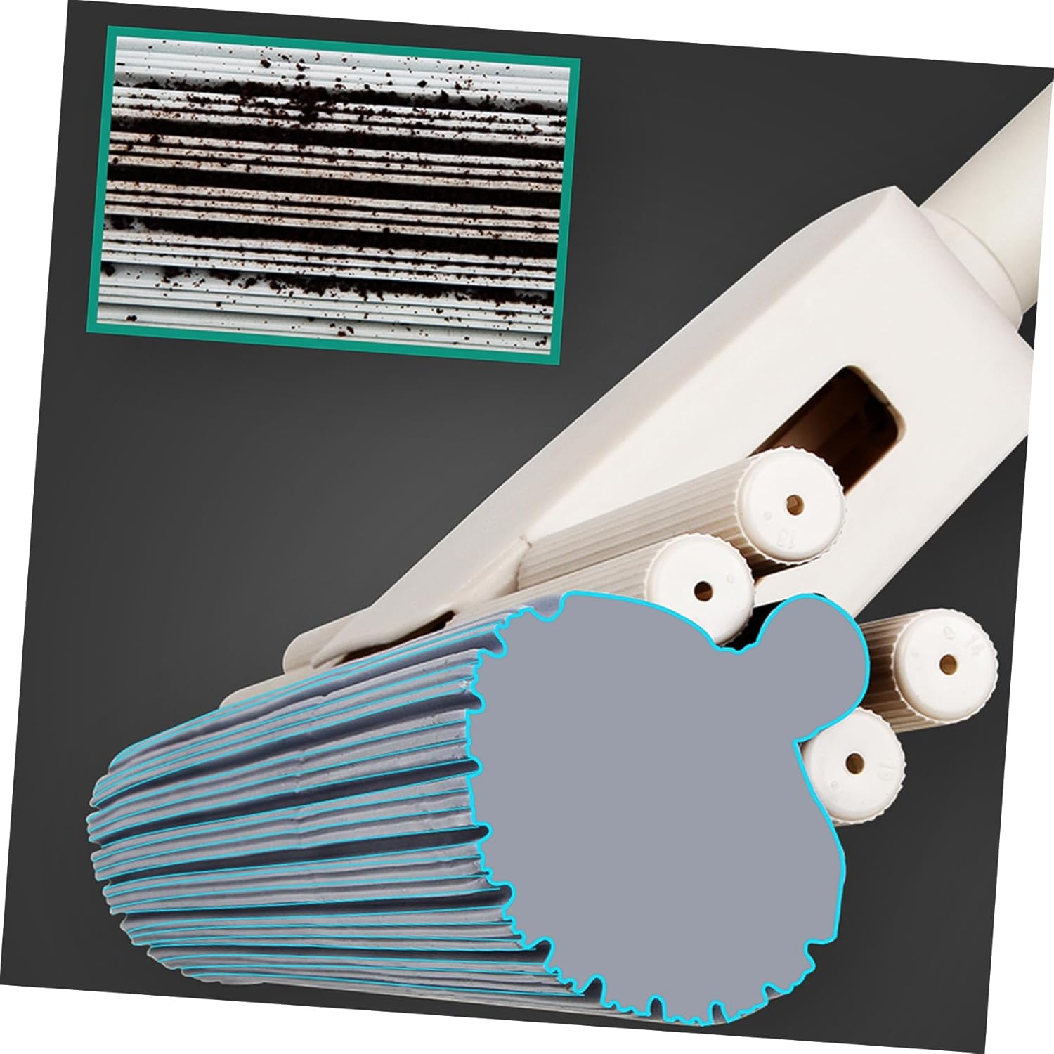 3pcs PVA Sponge Mop Head Refills for Tile and Laminate Floors