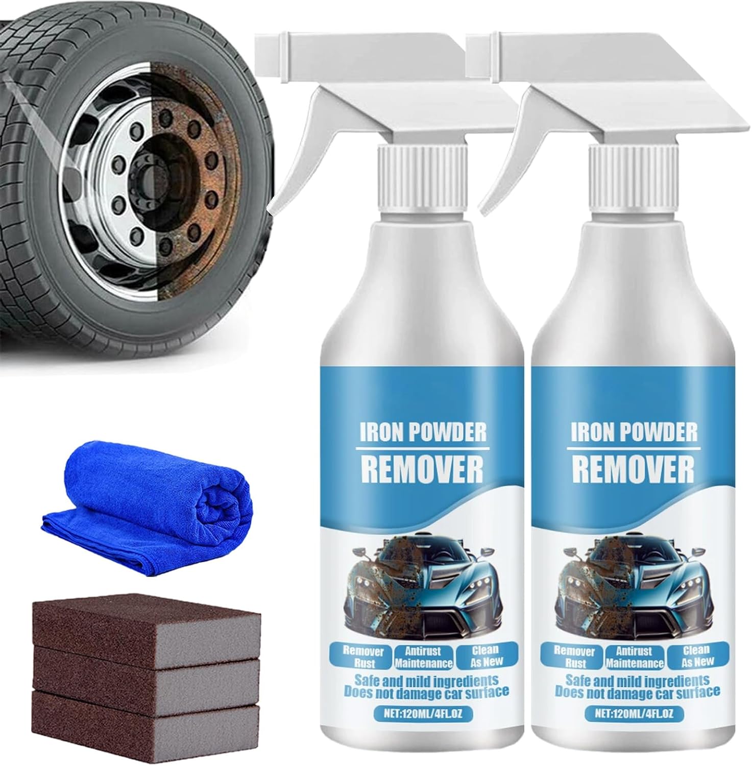 Guhfkpa Car Rust Iron Particle Remover Spray 1