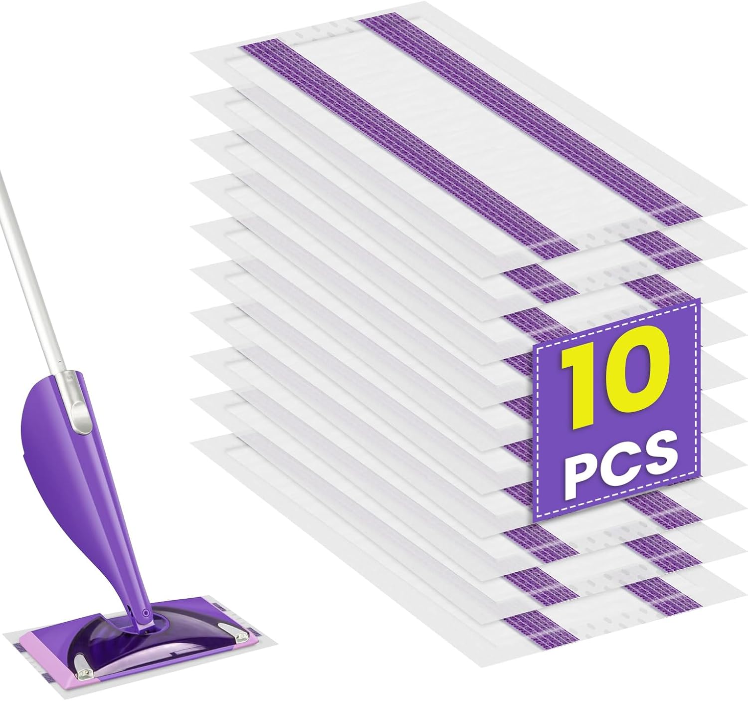KTNAid 10 Pack Swiffer WetJet Mop Pads - Multi-Surface Compatible