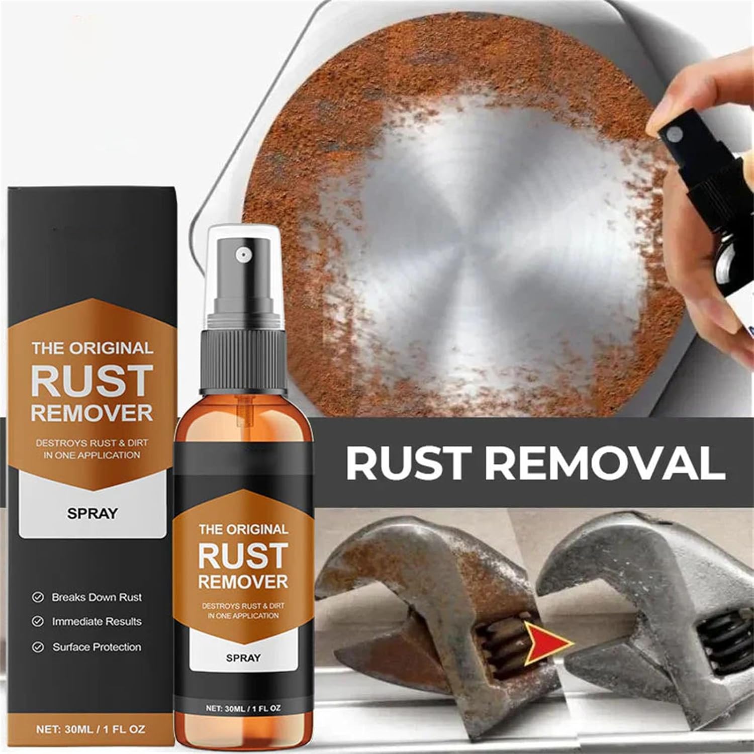 Fast-Acting Rust Remover Spray for Metal