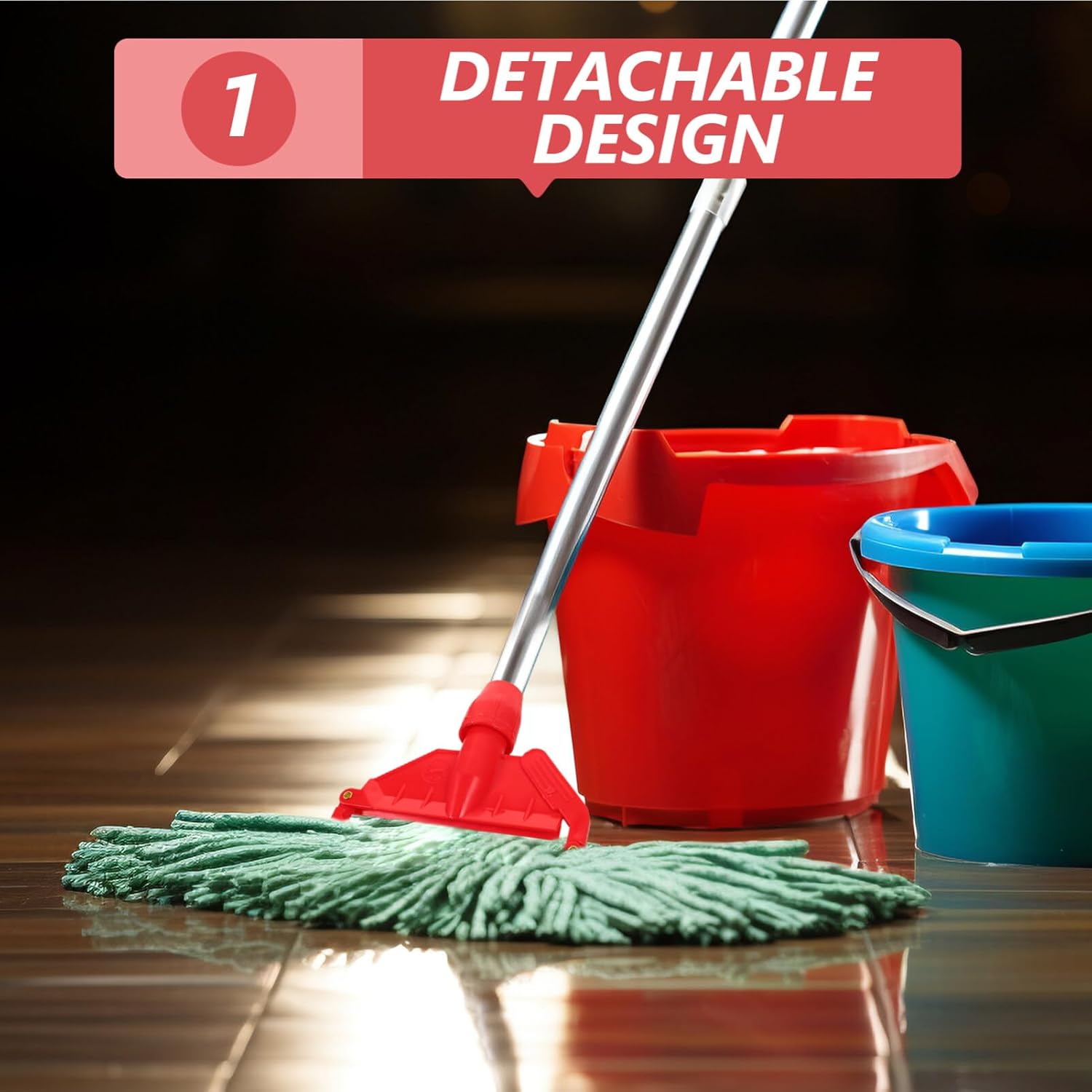 Ipetboom Mop Head Clamp Holder Red