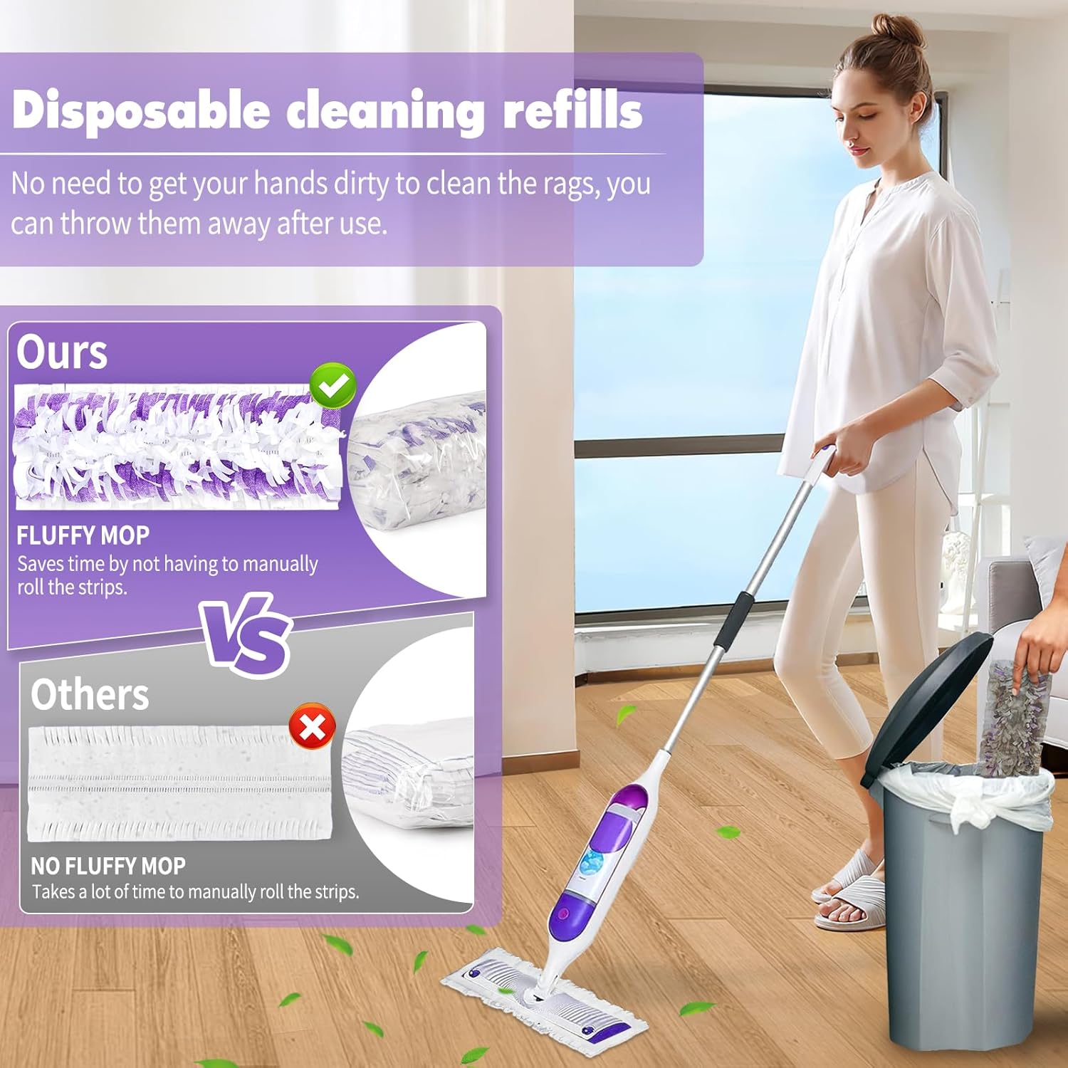 12PCS Hofosi Swiffer Power Mop Pad Refills