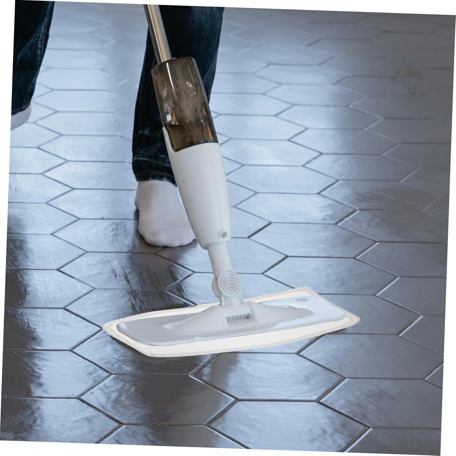 Ipetboom 2pcs Reusable Microfiber Mop Pads for Hard Floors