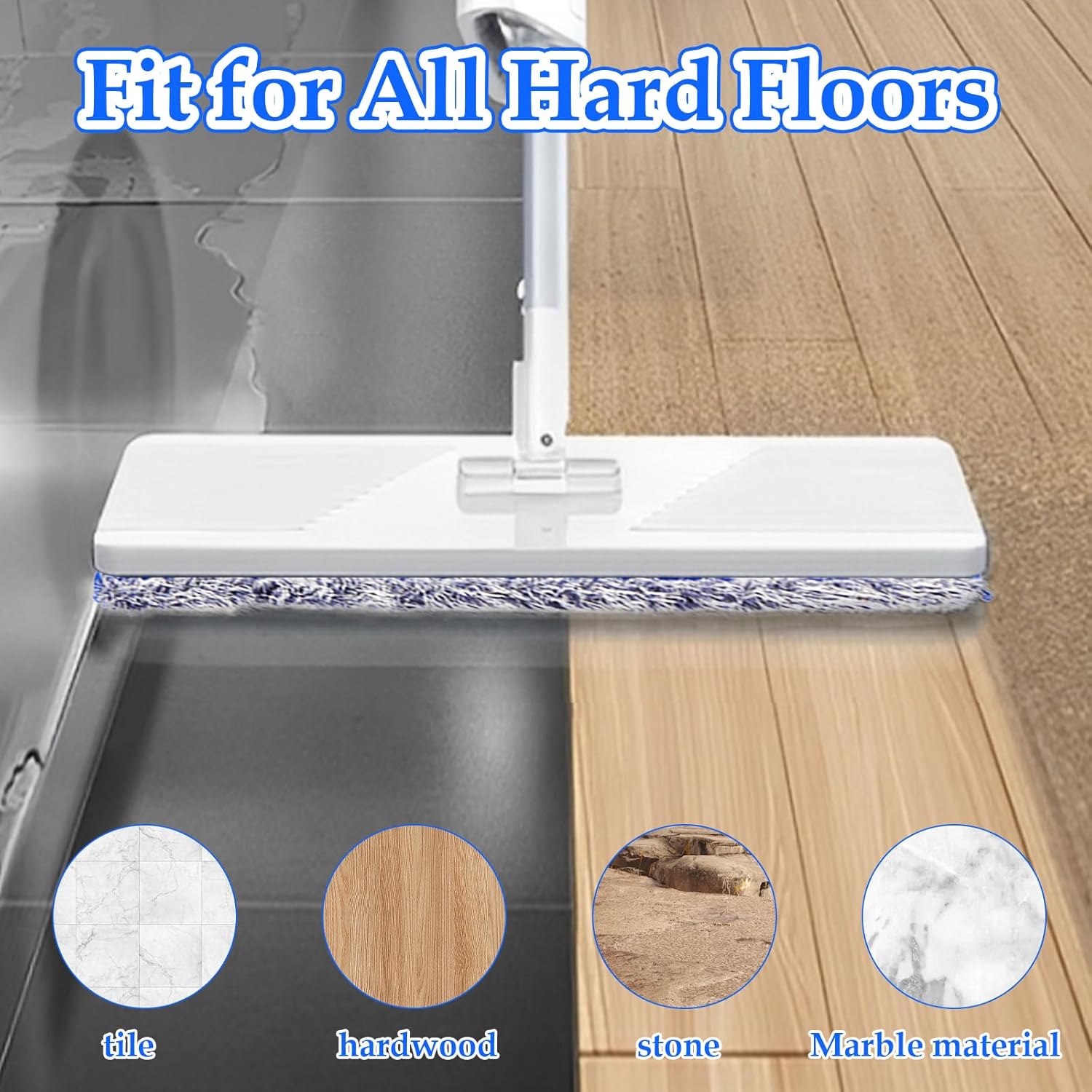 STARVAST 10 Pack Microfiber Mop Pads for Hardwood Floors