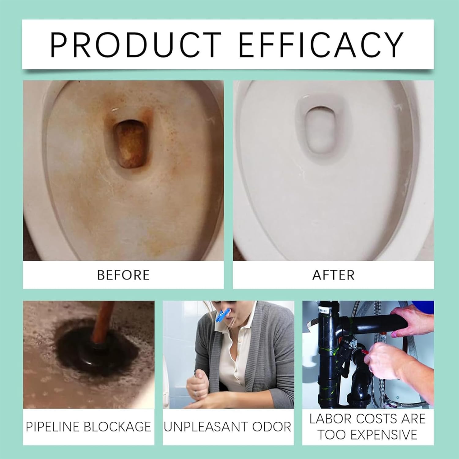 Krazy and Clean Toilet Cleaner 3pcs - Fresh Scent Easy Use