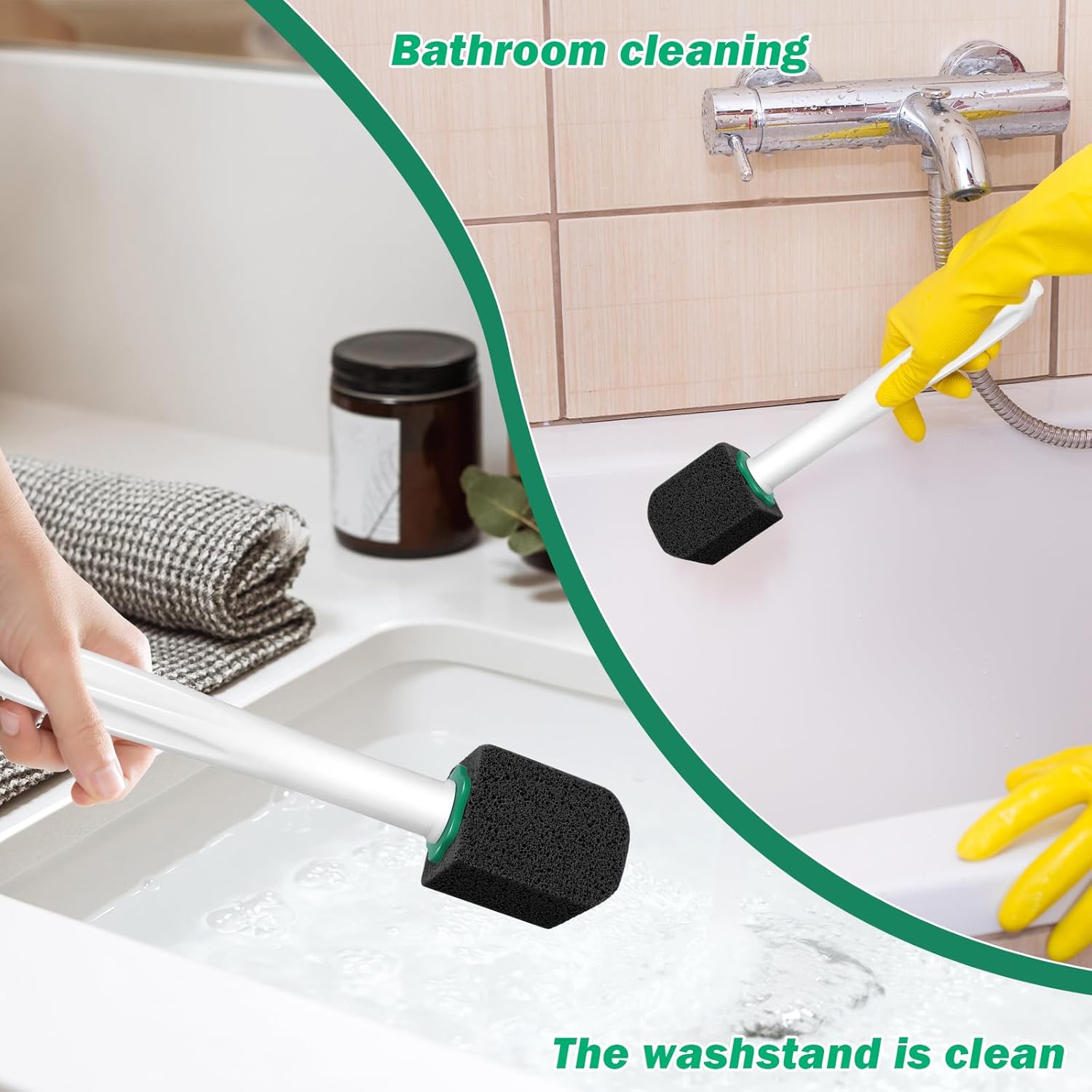 12PCS Pumice Stone Toilet Cleaner with Long Handle 1