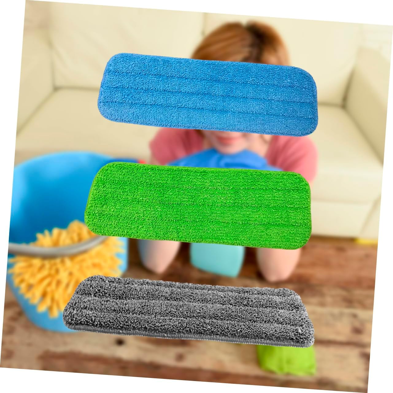 3pcs Mop Cloth Refill for Floor Cleaning