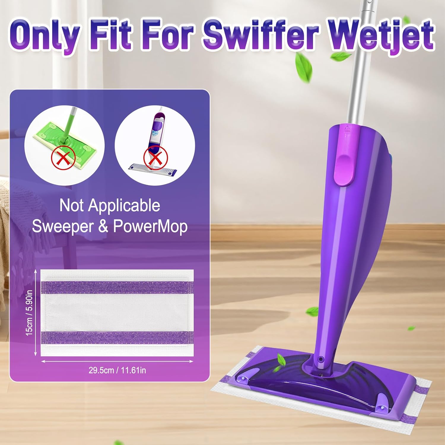 20Pack Mopping Pad Refill for Swiffer WetJet Mop