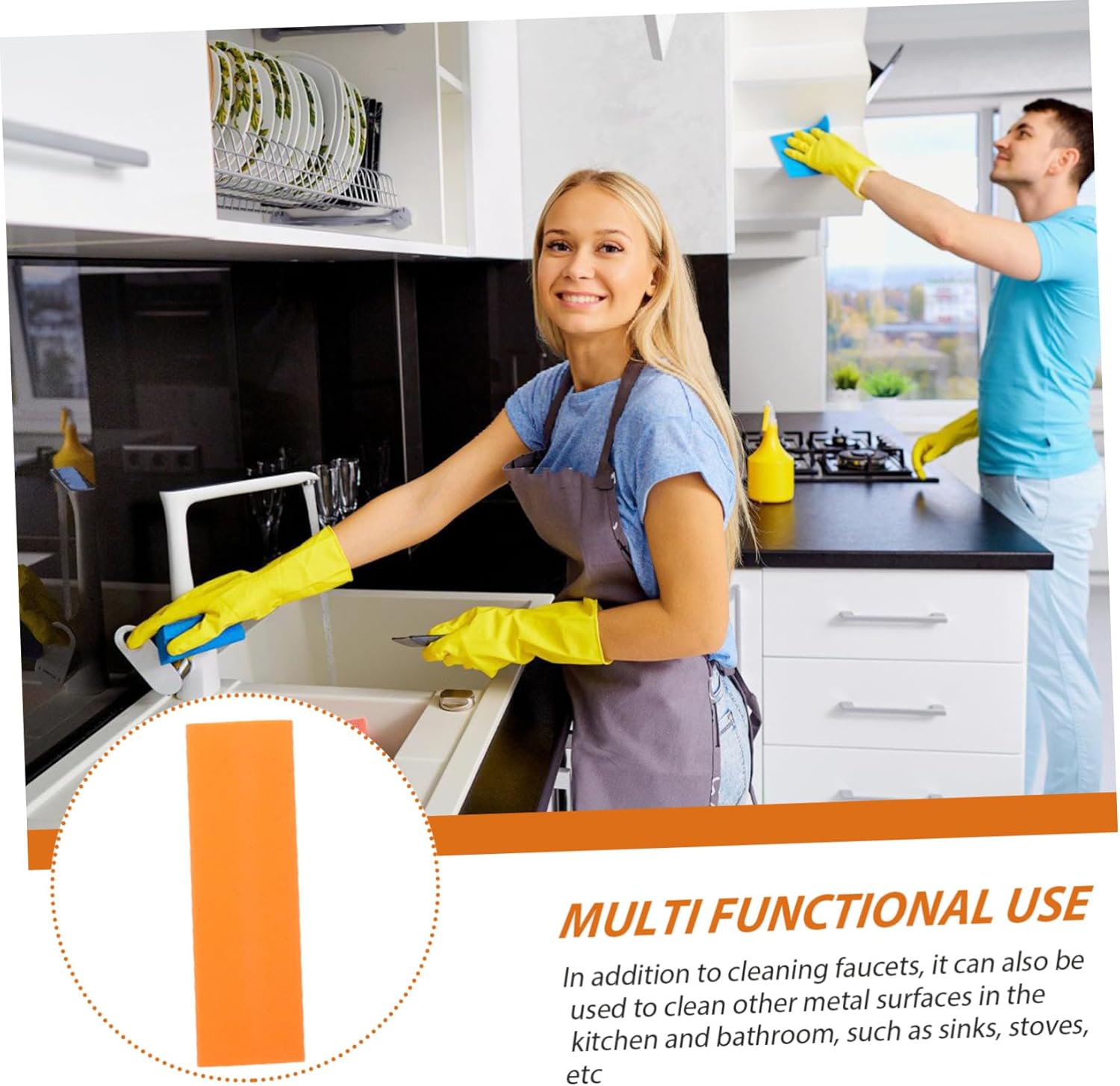 HEALEEP Stainless Steel Rust Cleaner Eraser for Kitchen and Bathroom Use