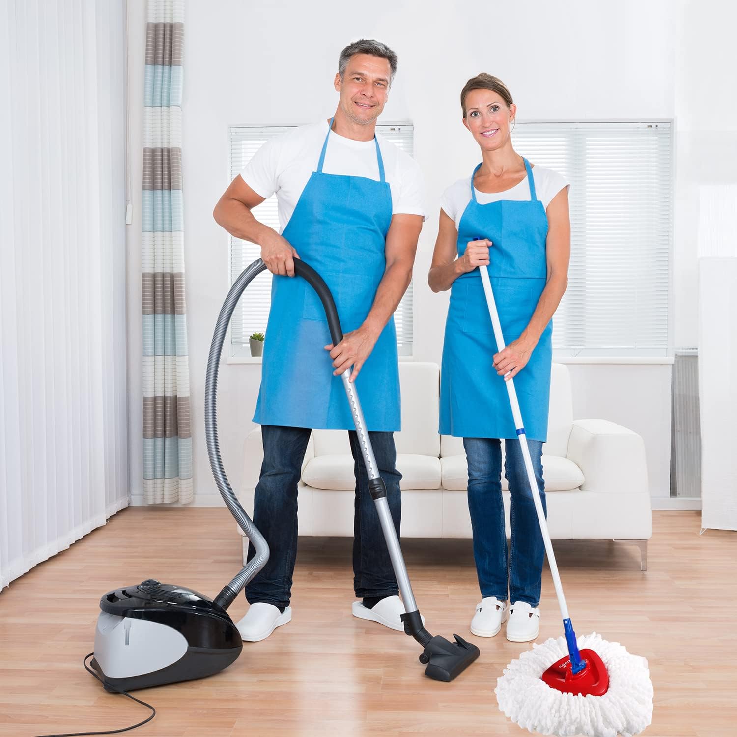 6 Pack Mop Replacement Heads for O-Ceda EasyWrin Spin Mop