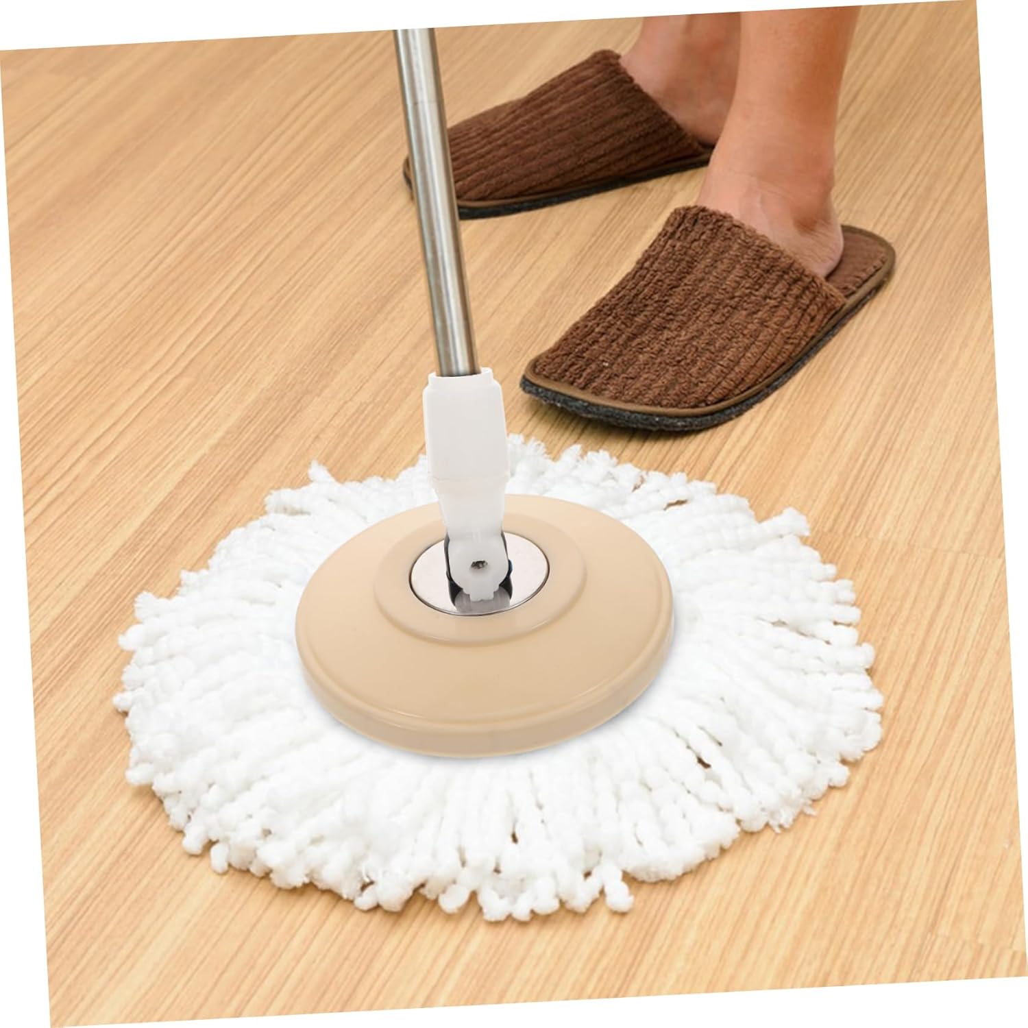 2pcs Minkissy Easy Cleaning Mop Replacement Heads
