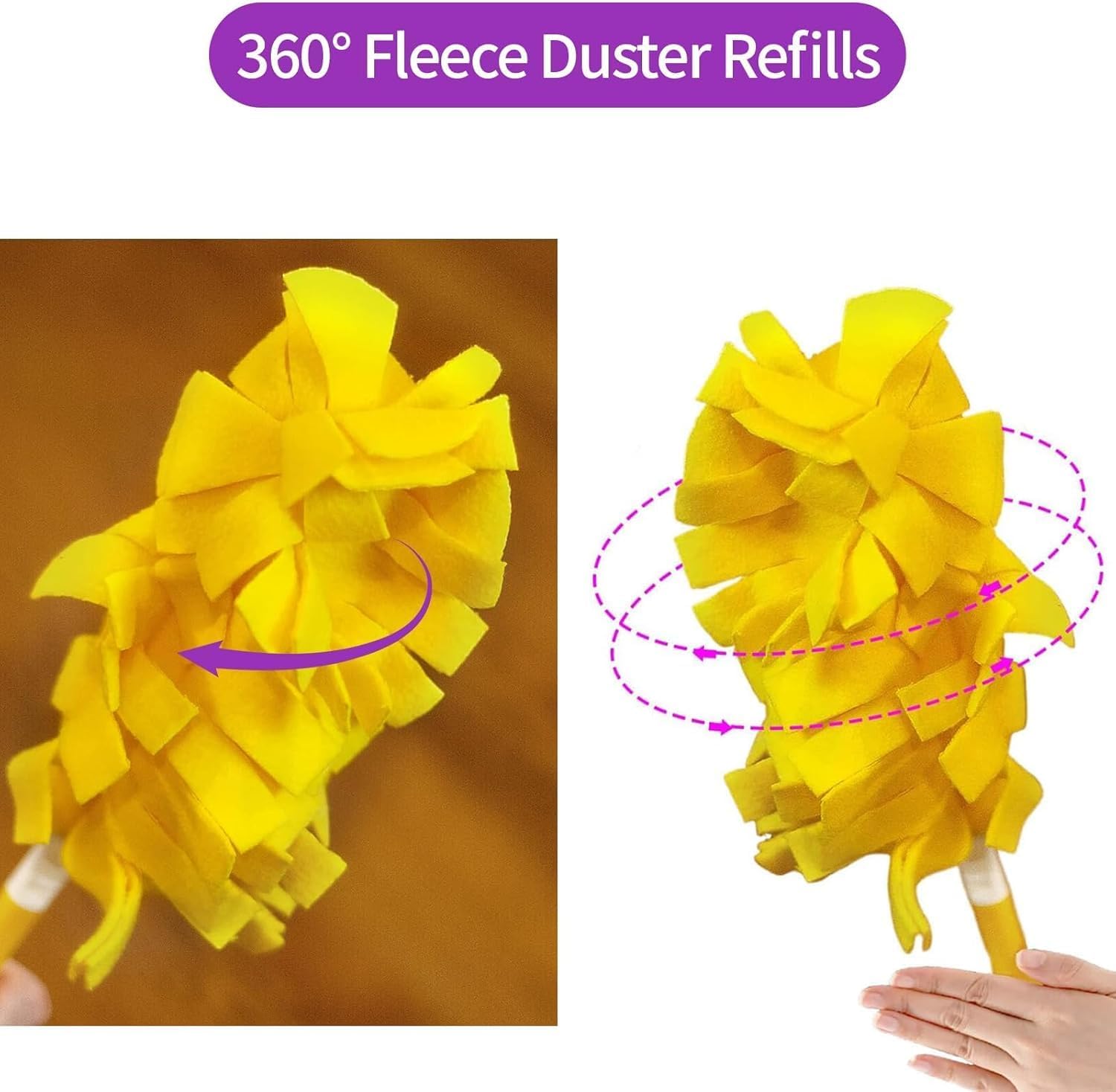 Febsow 2Pack Reusable Swiffer Dusters Refills