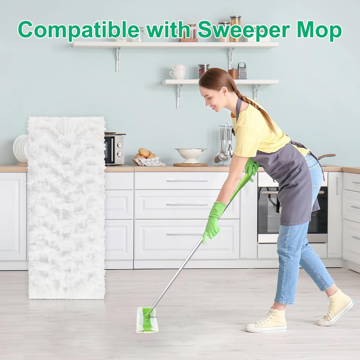64 Count Swiffer Dry Sweeping Cloth Refills Pet Hair Dust Remover