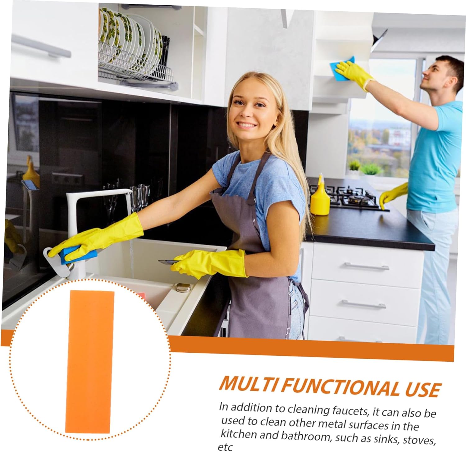 Stainless Steel Scrubber Eraser for Kitchen and Bathroom Cleaning