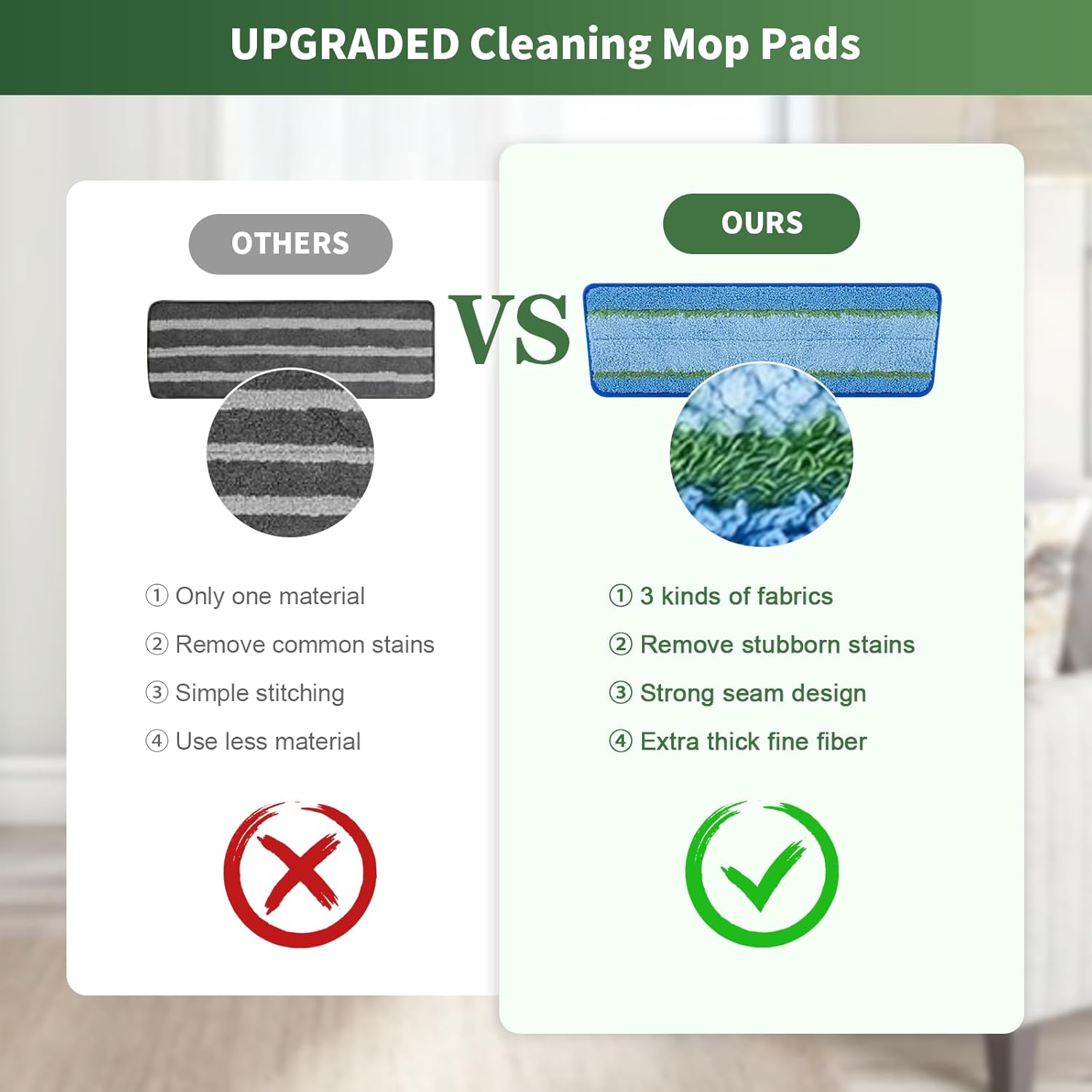 12 Pack Microfiber Mop Pads for Libman Freedom Spray Mop